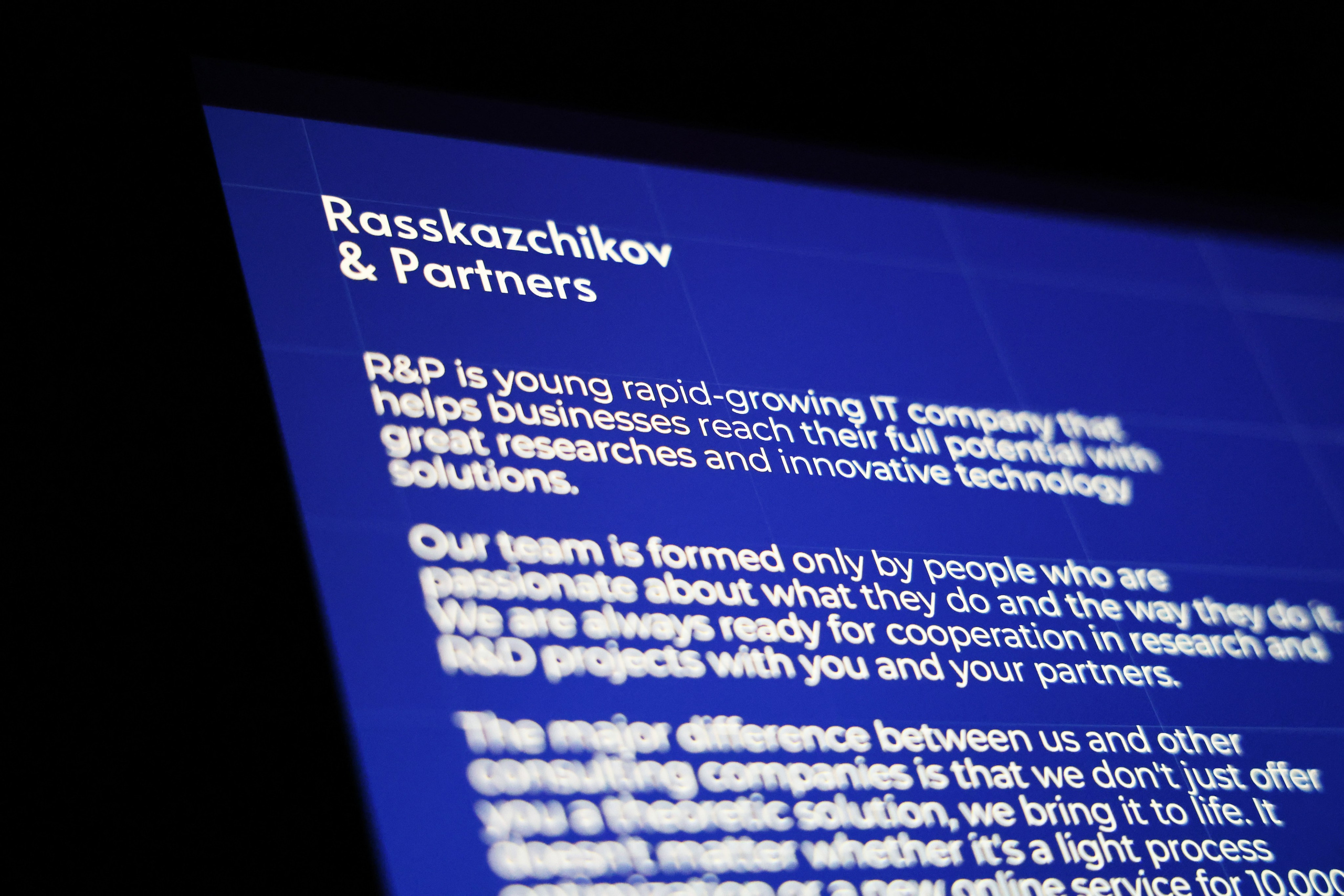 R&P Branding. Aleksandr Rasskazchikov — Photographer