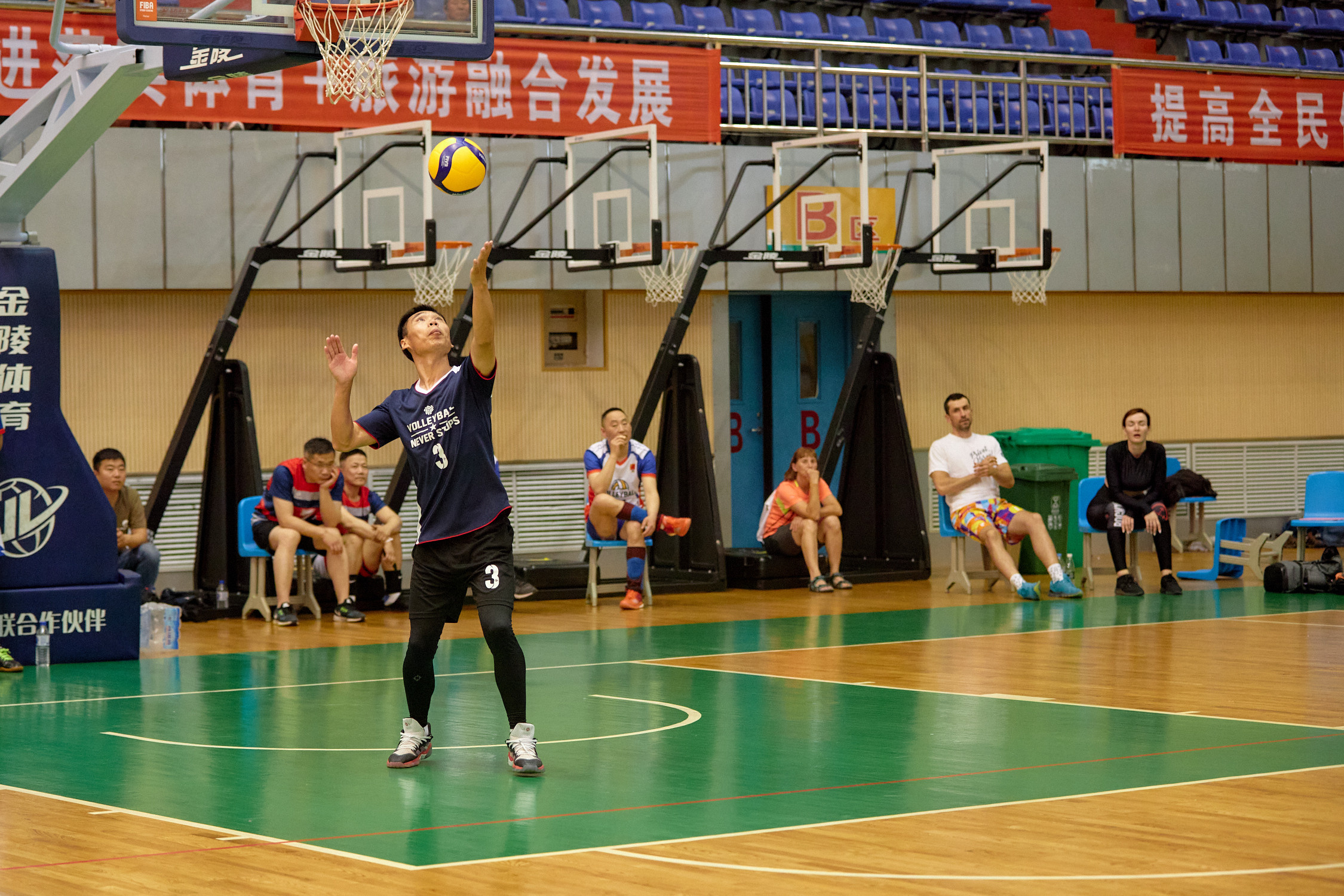 Волейбол. Товарищеские матчи Россия и Китай. Г. Суйфэньхе. Июнь 2023. Репортажный фотограф Владивосток Анастасия Сокольникова