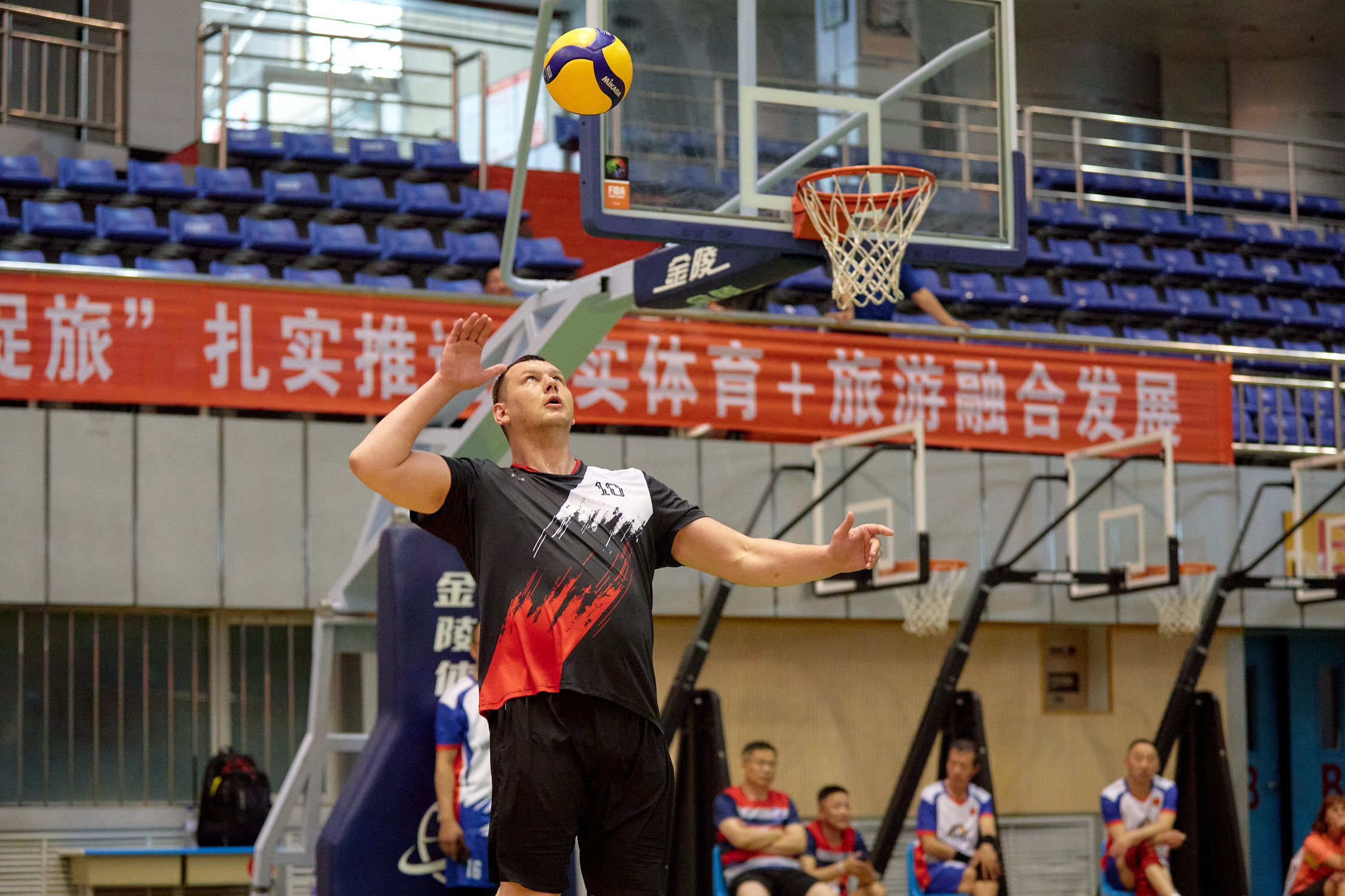 Волейбол. Товарищеские матчи Россия и Китай. Г. Суйфэньхе. Июнь 2023. Репортажный фотограф Владивосток Анастасия Сокольникова
