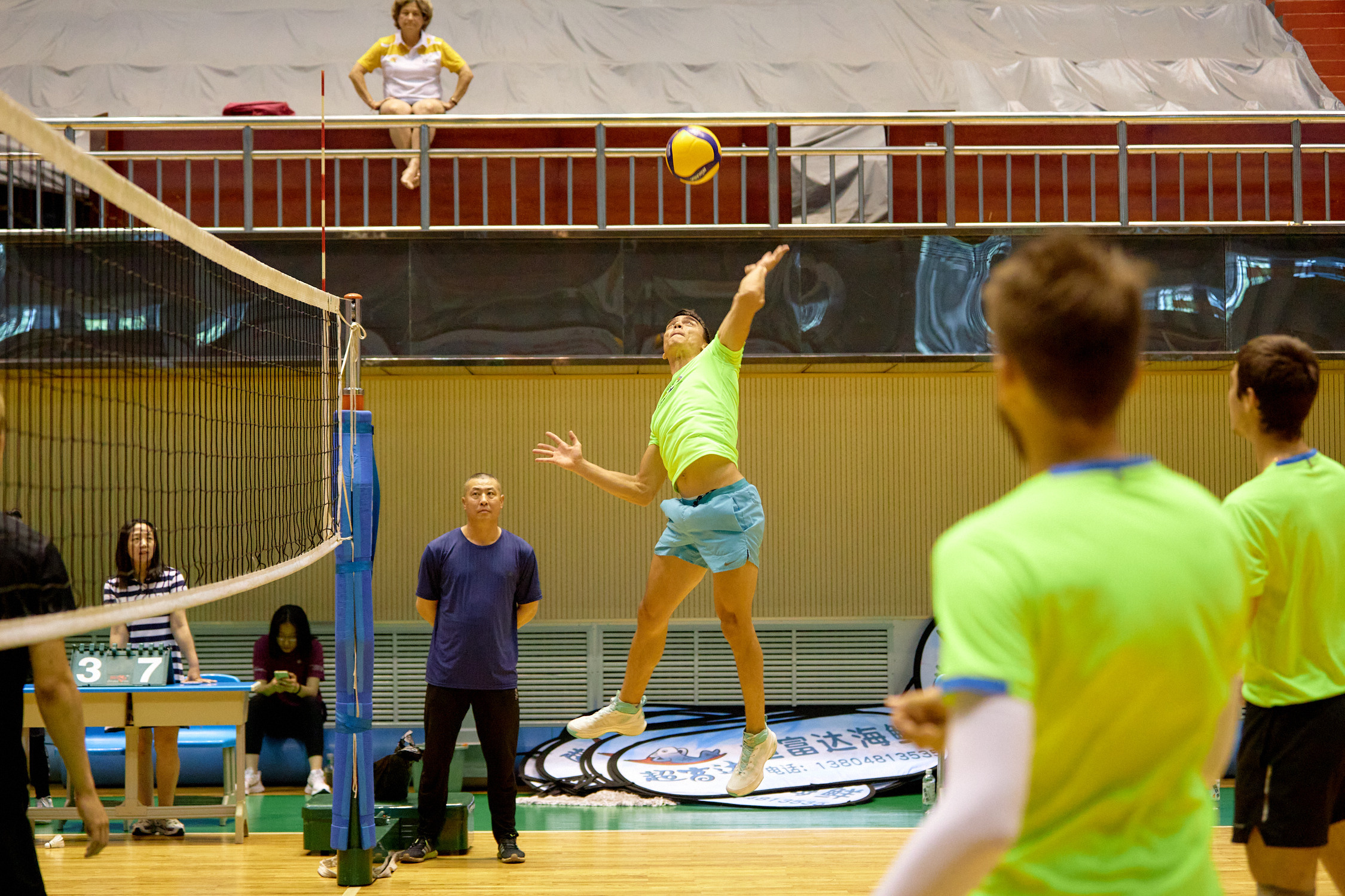 Волейбол. Товарищеские матчи Россия и Китай. Г. Суйфэньхе. Июнь 2023. Репортажный фотограф Владивосток Анастасия Сокольникова