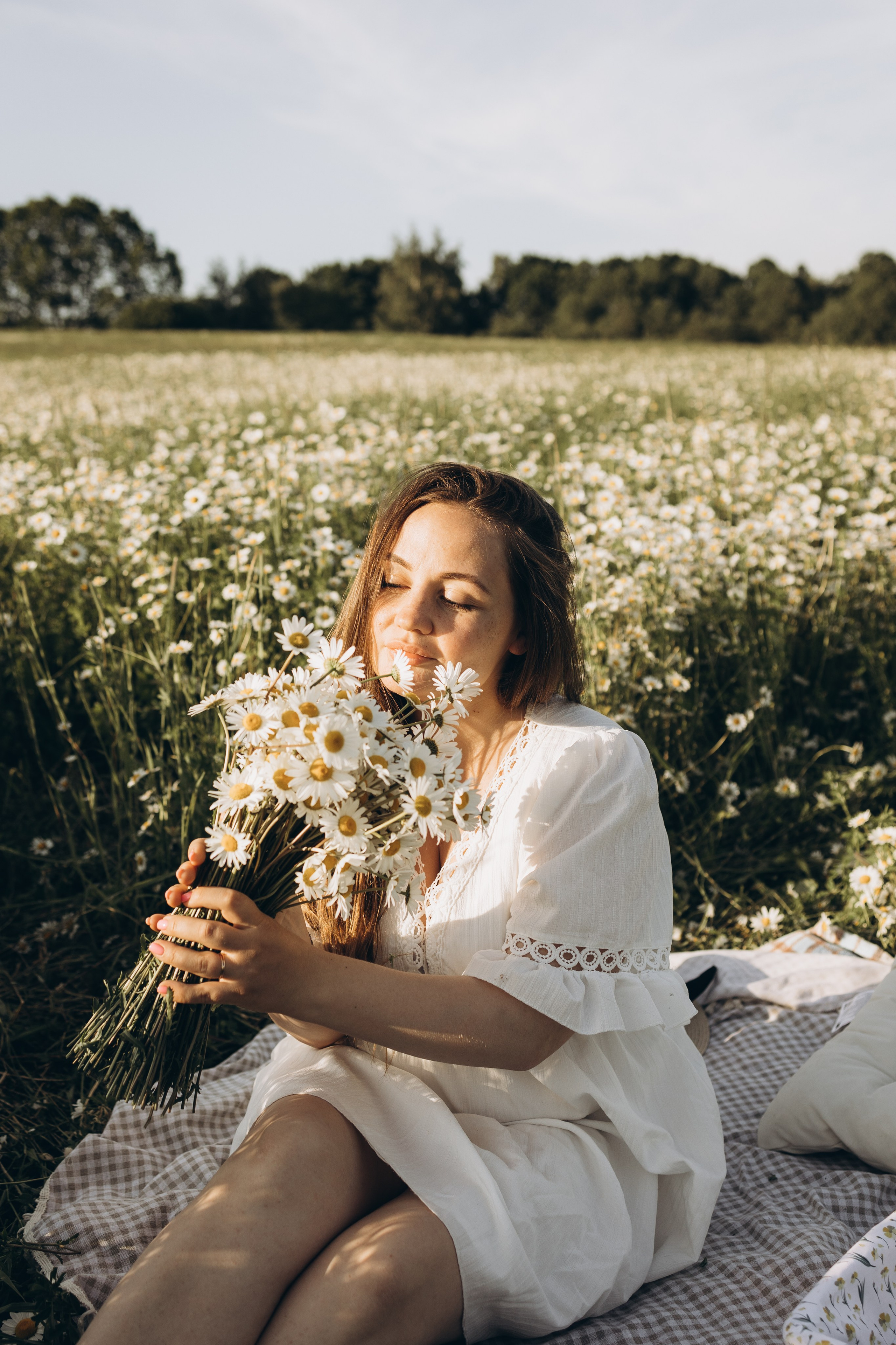 Маша и ромашки. Семейный фотограф в Москве Виктория Ястребинская