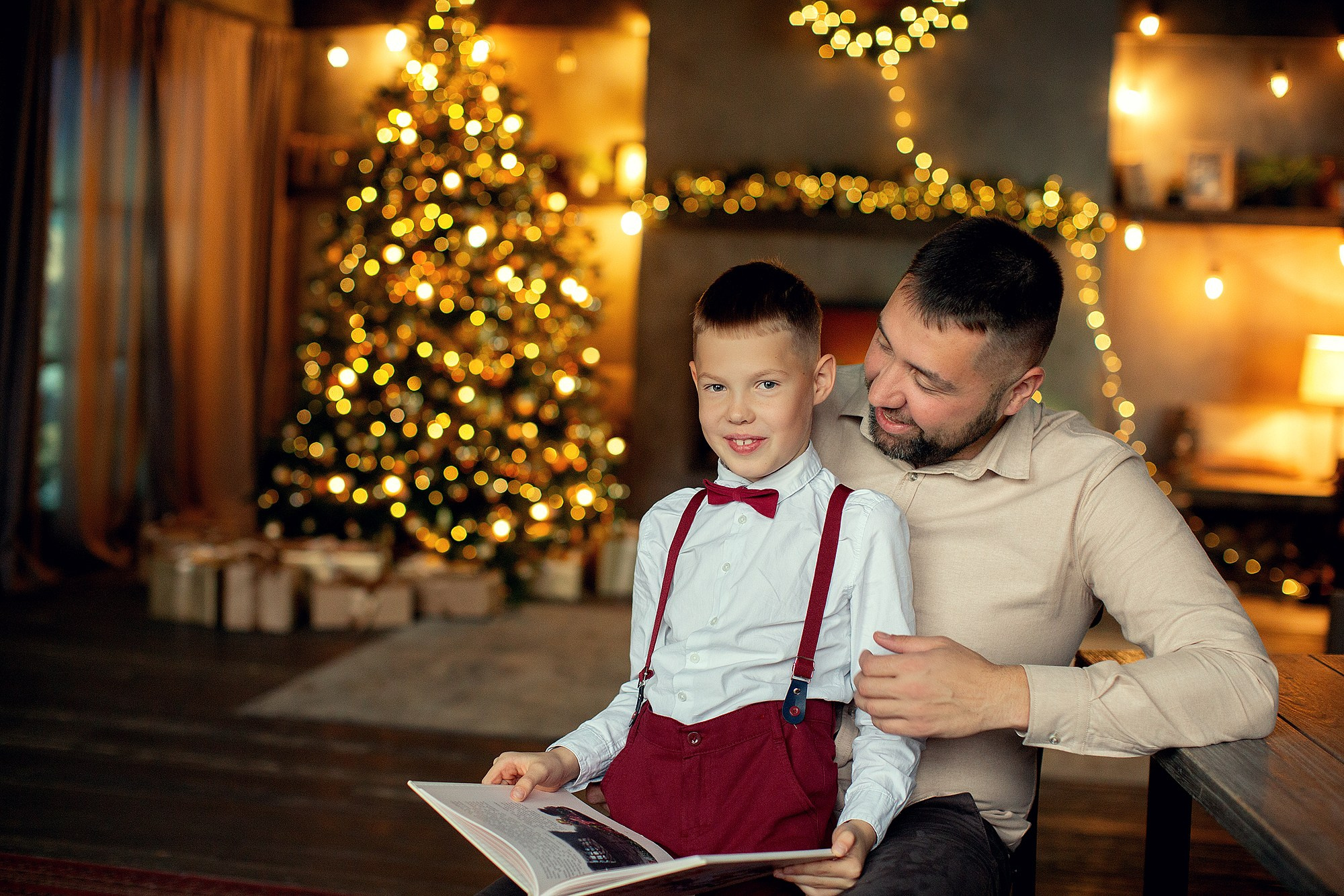 Новогодняя праздничная Фотосессия в студии. Семейный фотограф Татьяна Надеждина | Москва, Московская область, Ярославль