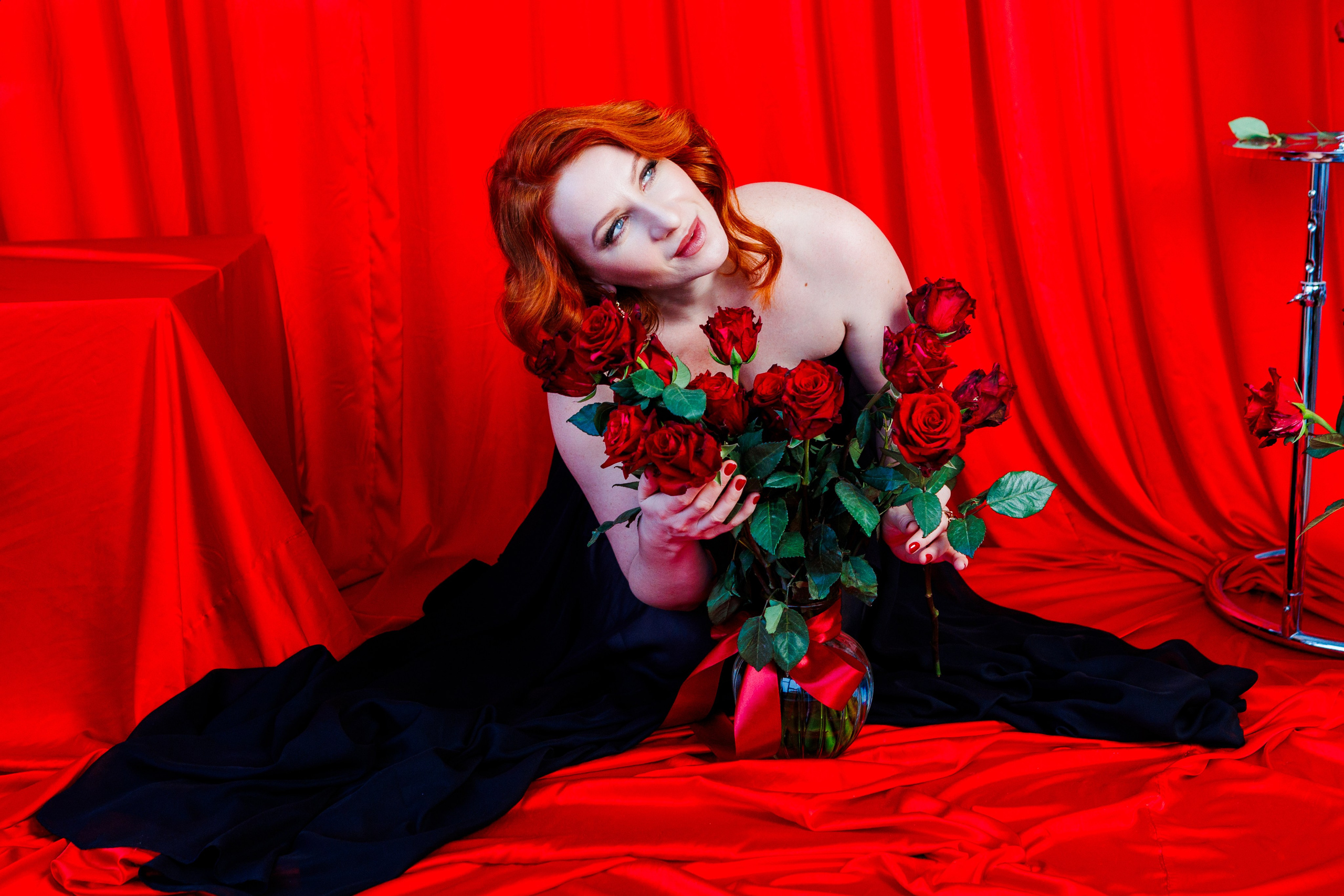 Ольга и розы. Фотограф в Санкт-Петербурге