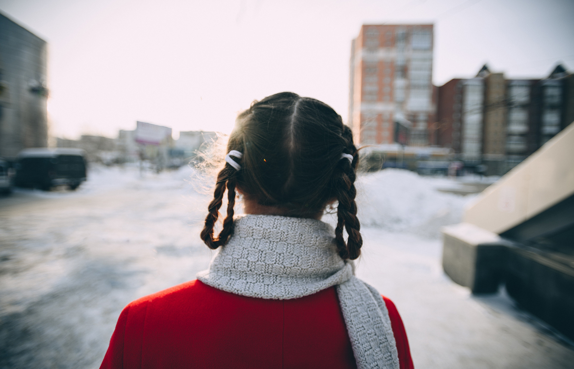 школьница фотосессия стилизованная старое кино