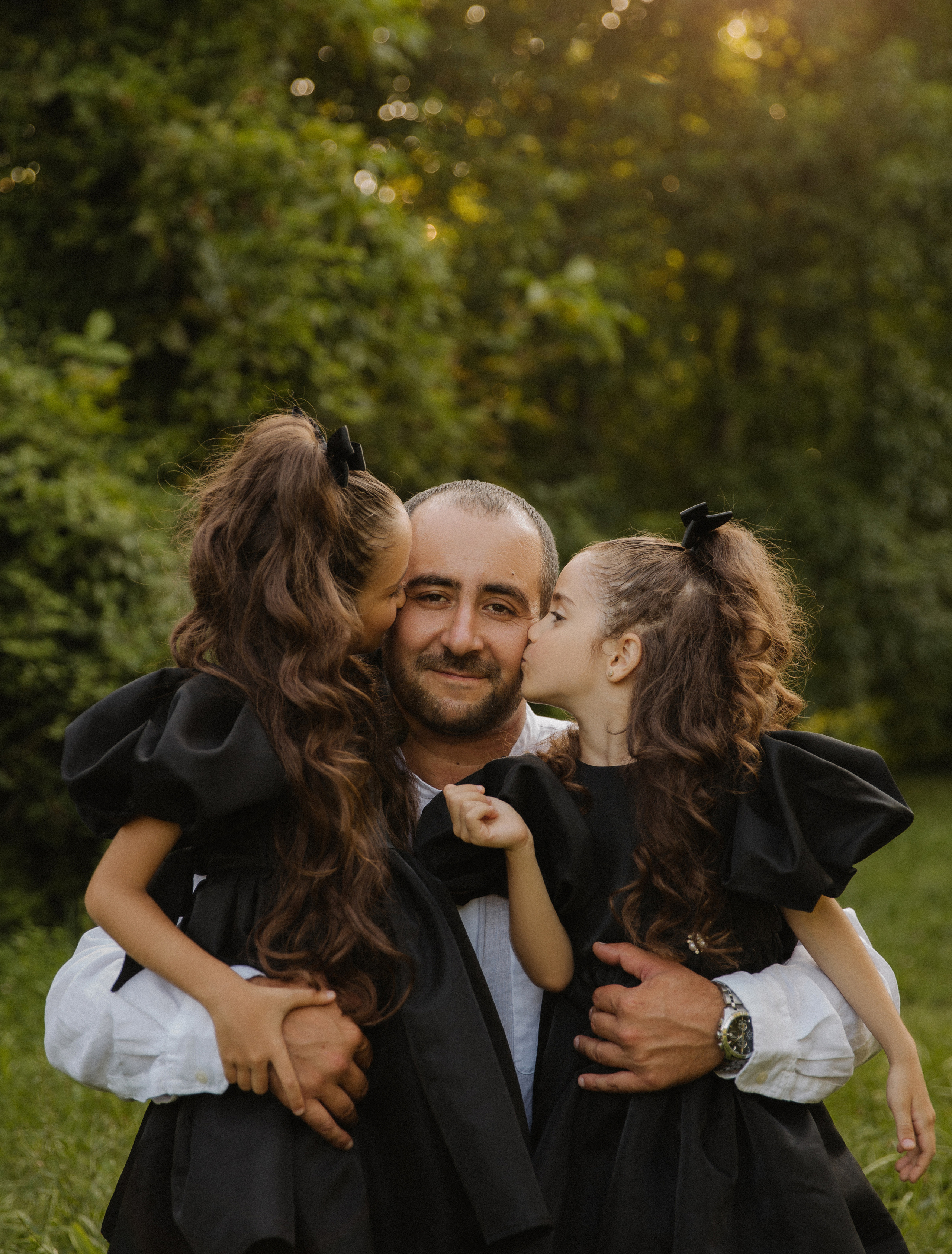 Семейная съёмка на закате в ботаническом саду. Фотограф в Краснодаре и Краснодарском крае