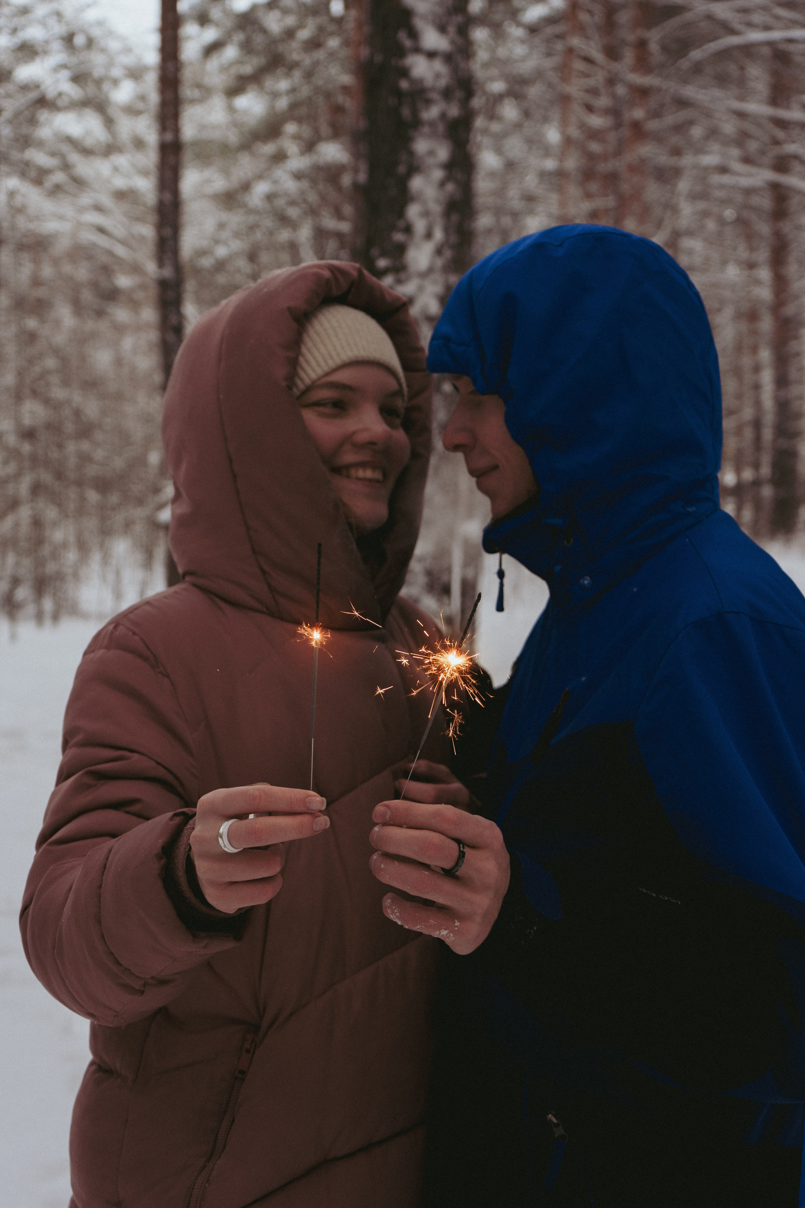 фотосессия с бенгальскими огнями Питер
