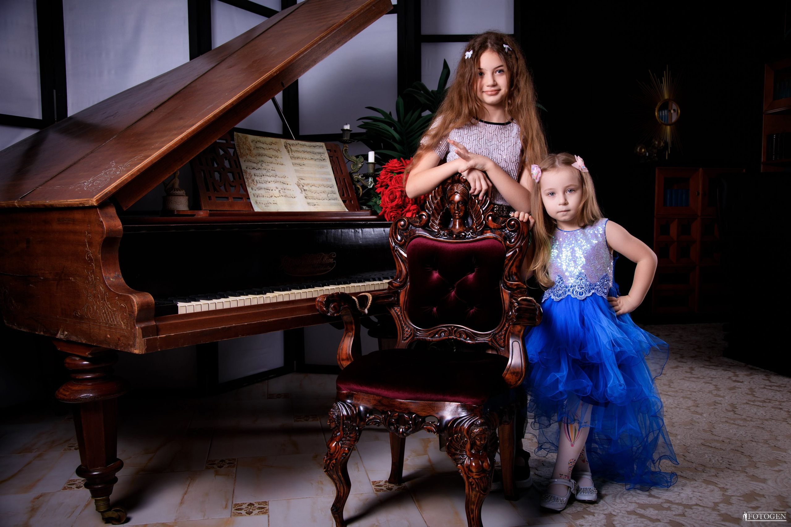 Фотосессия Девочек до 10 лет в Интерьере — Fotogen. Интерьерная фотостудия FOTOGEN г. Краснодар