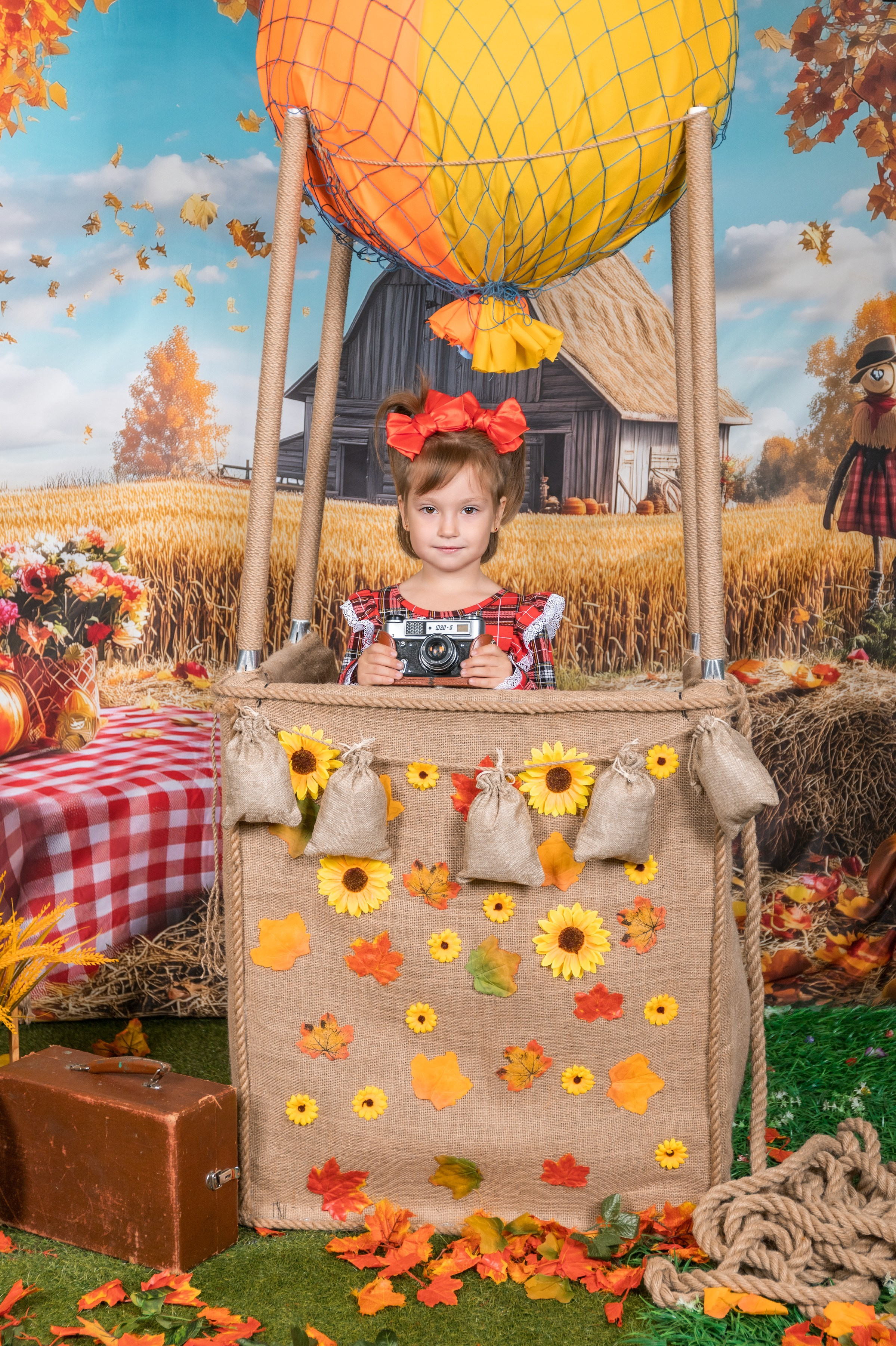 Осень, на воздушном шаре. Школьный-дошкольный фотограф в Уфе и Башкирии Вильданов Руслан