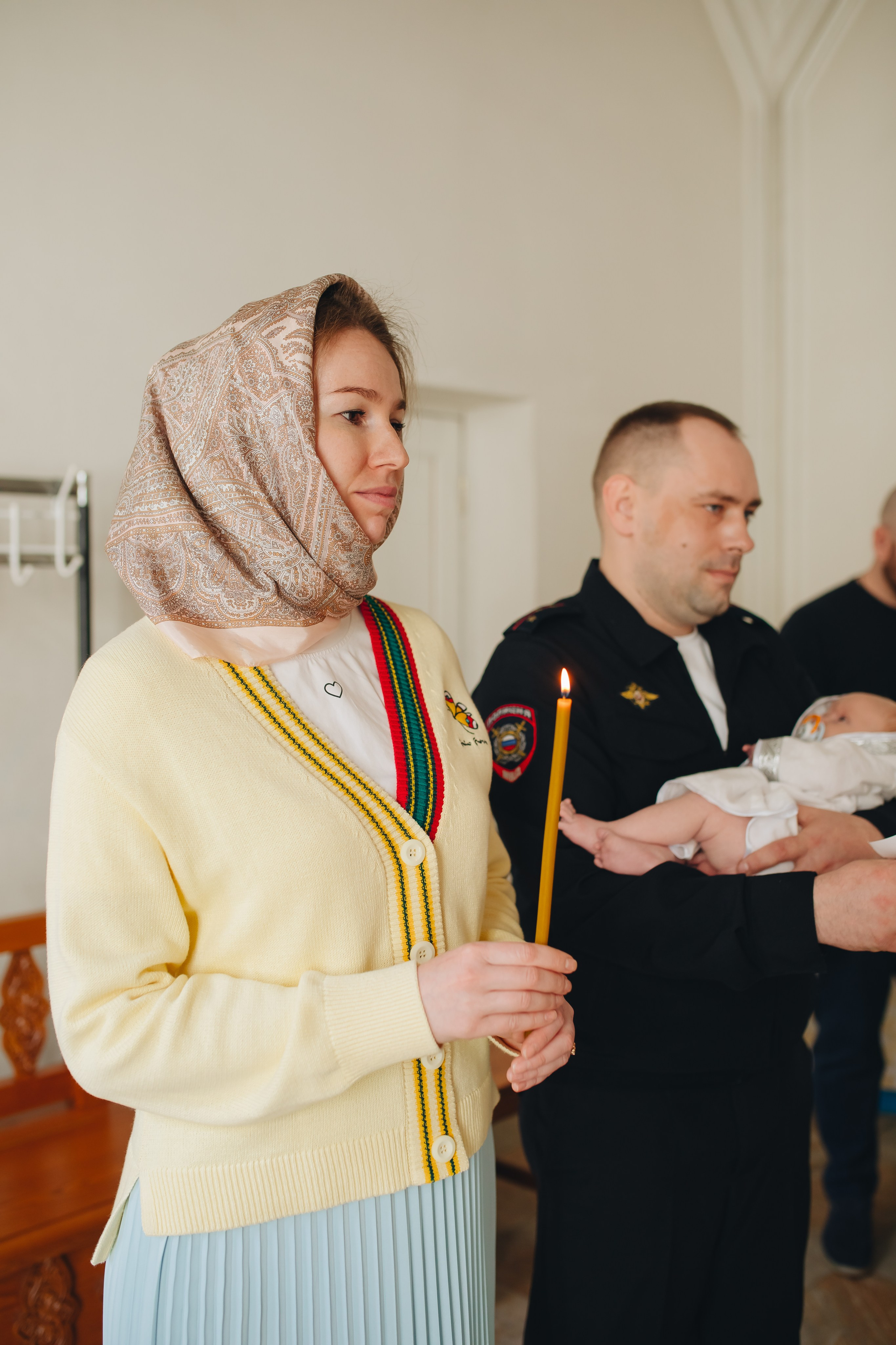 Крещение в светлом Храме. Семейный и детский фотограф в Москве Дорогова Екатерина