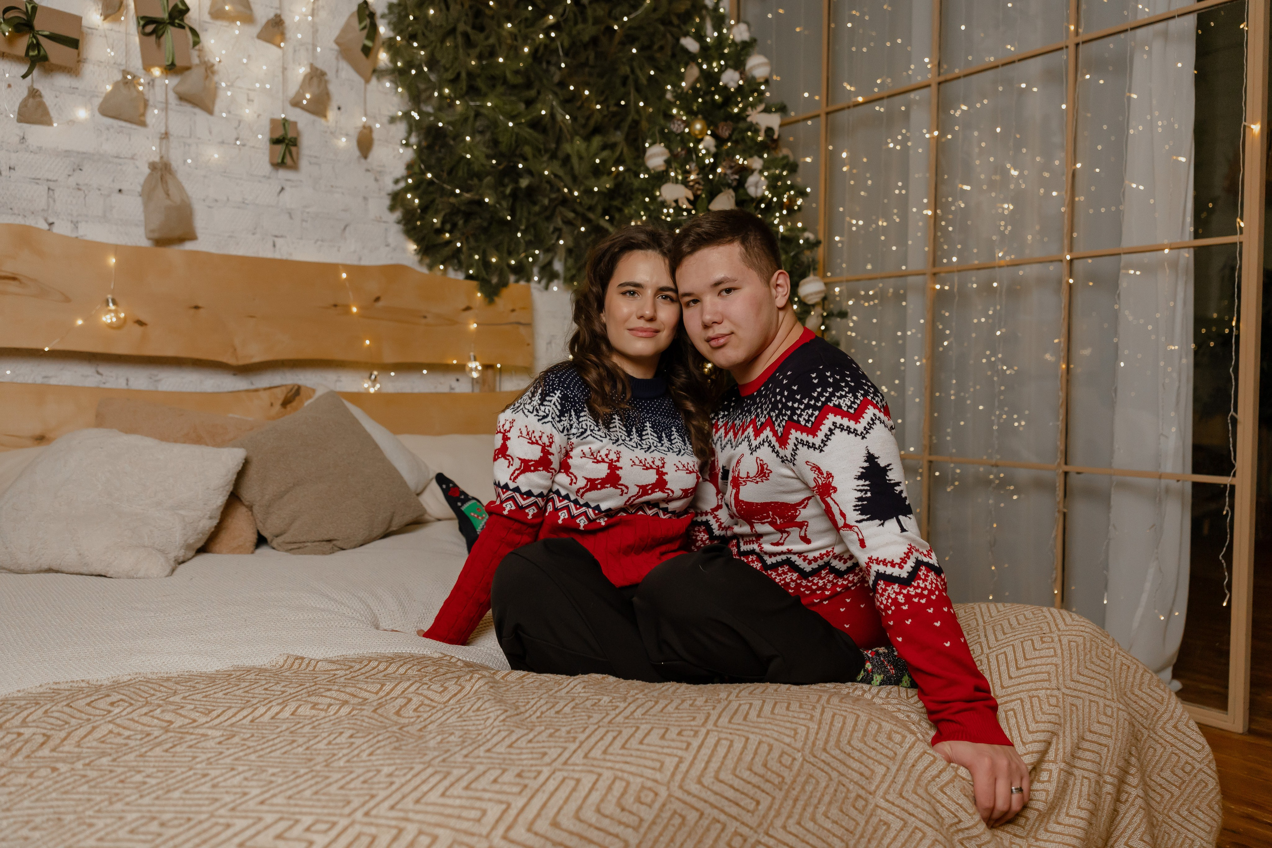 Новогодняя lovestory в студии. Фотограф в Новосибирске Екатерина Васильева