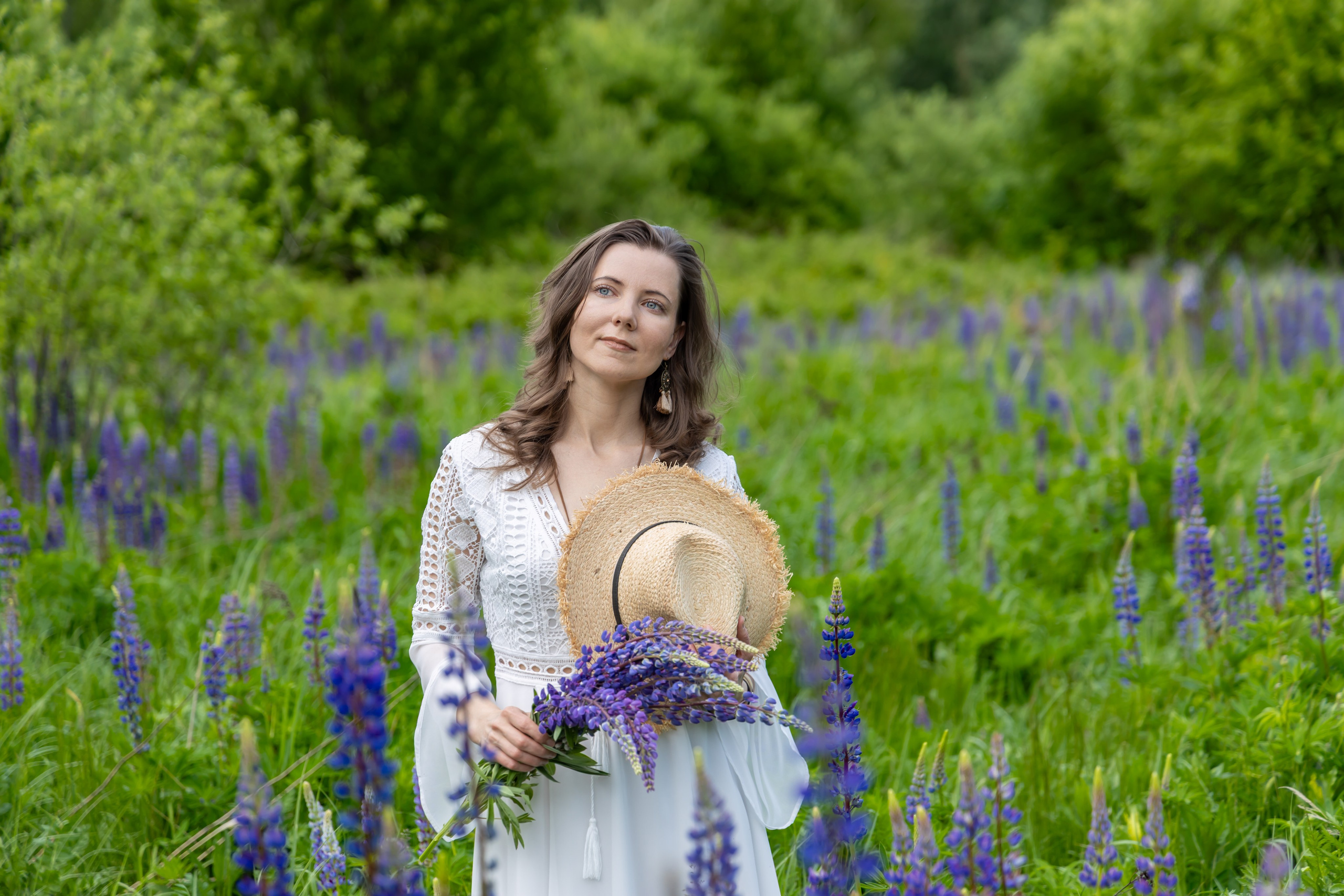 Фотосессия в люпинах. Репортажный, семейный и студийный фотограф в Москве Демин Алексей