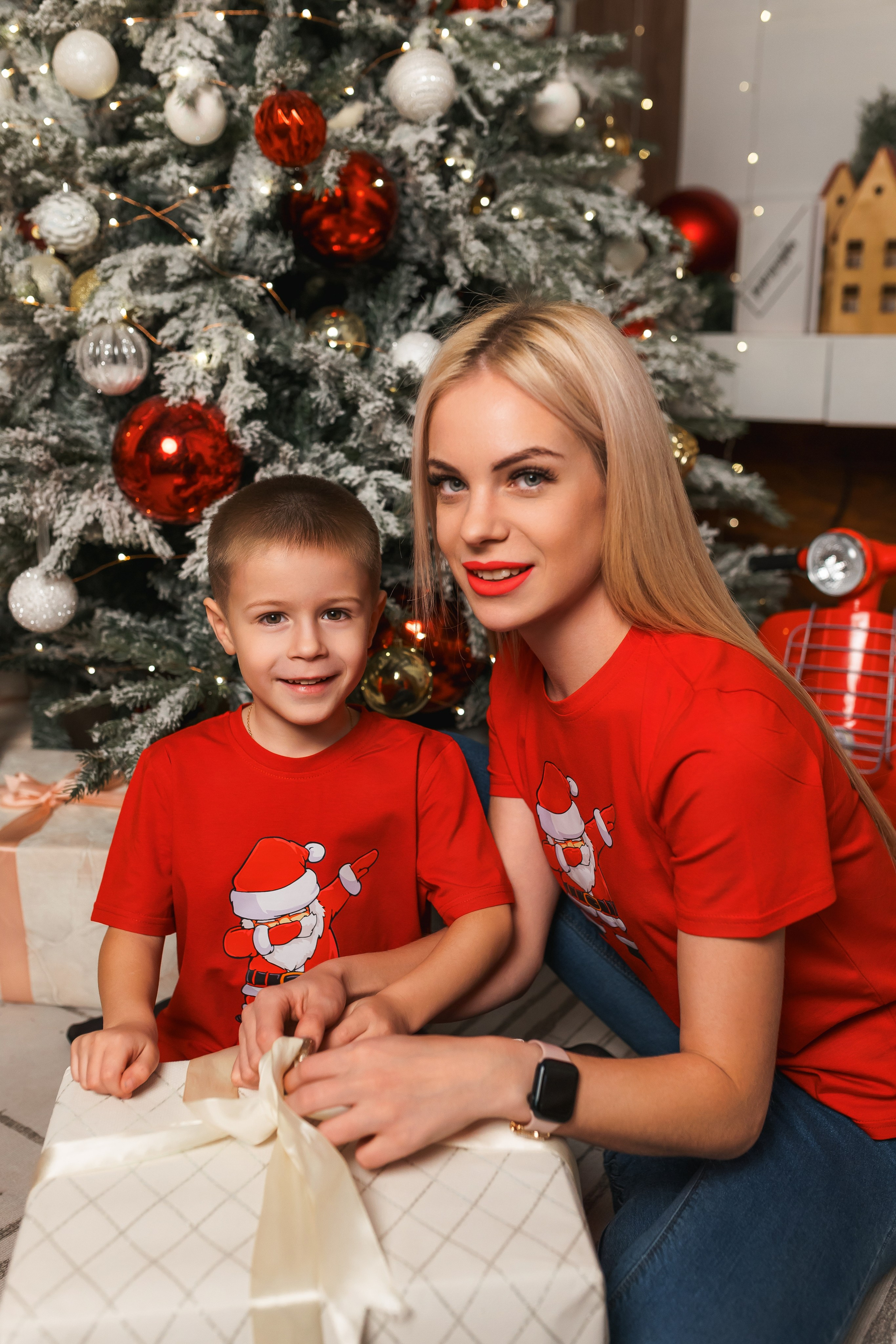 Новогодний фотосет двух семей. Свадебный фотограф в Хабаровске