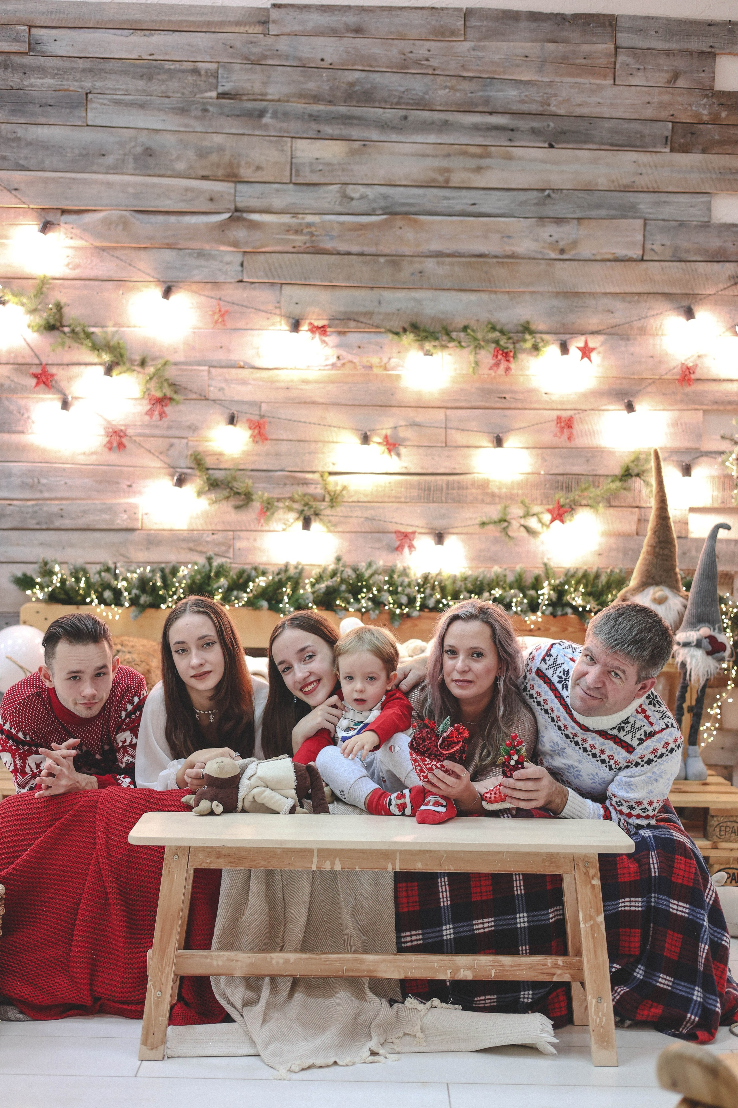 Новогодняя история «Ирина и ее семья». Фотограф в Москве Анастасия Калинина