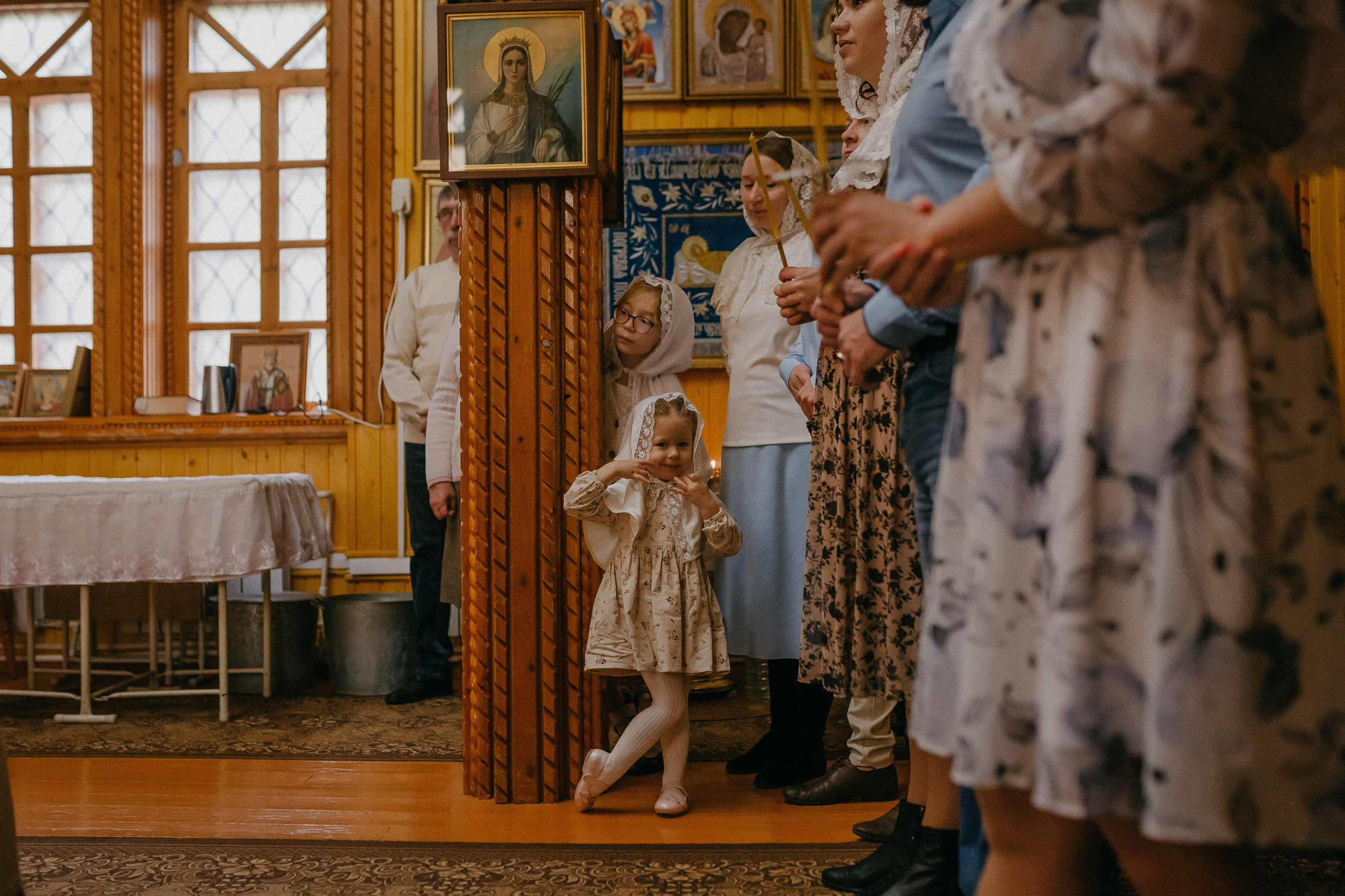 Крещение Таисии и Льва. Храм в честь Святителя Николая. п.Белый Яр. Семейный фотограф в Сургуте