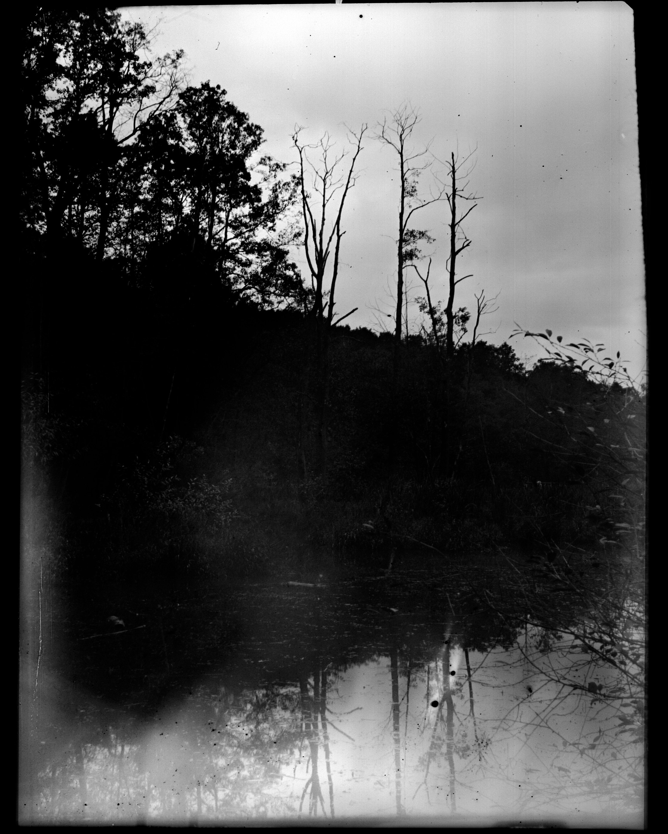 Glass plates. Darkroom aesthetics