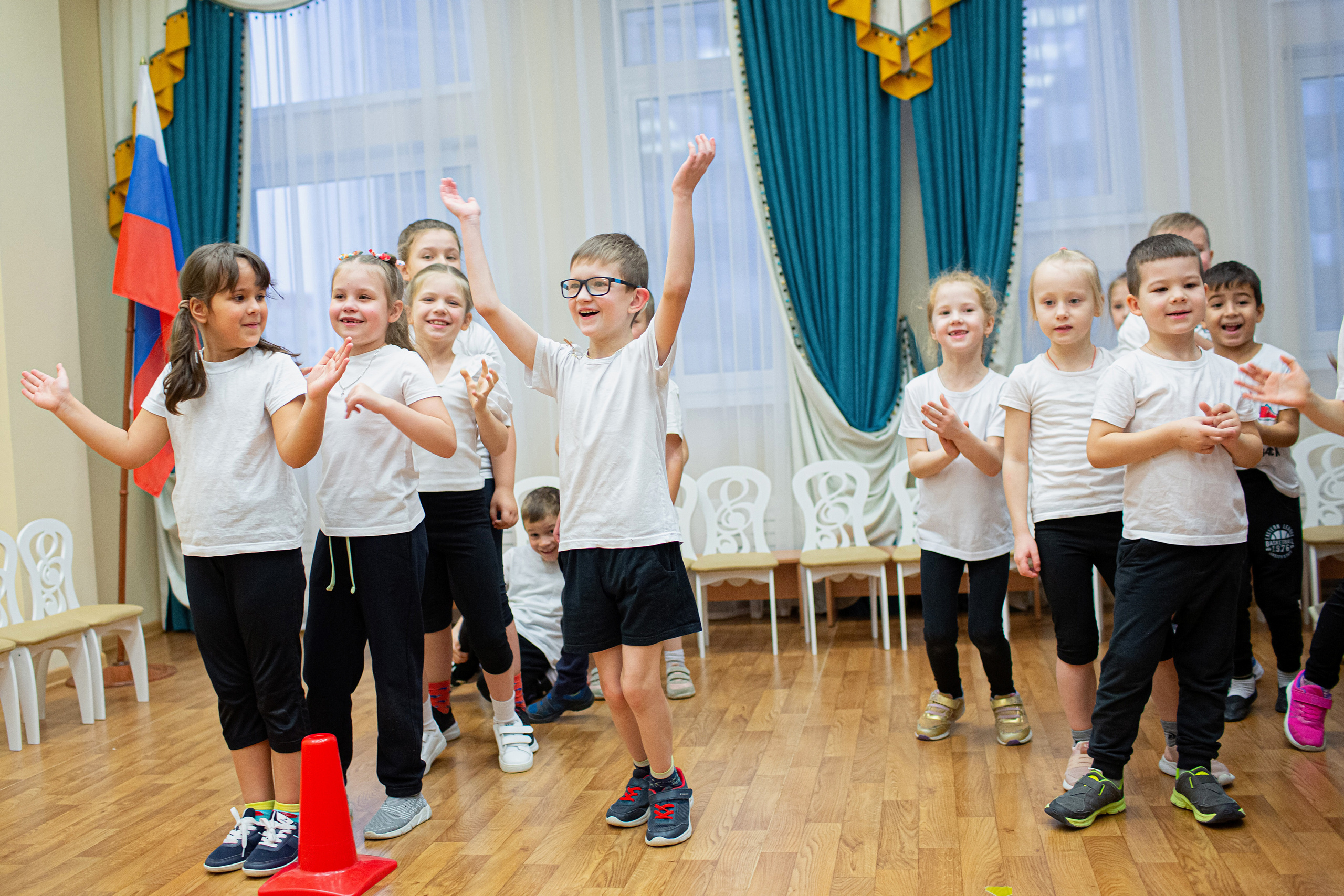 Физкультура в детском саду. Свадебный, семейный, детский фотограф в Санкт-Петербурге