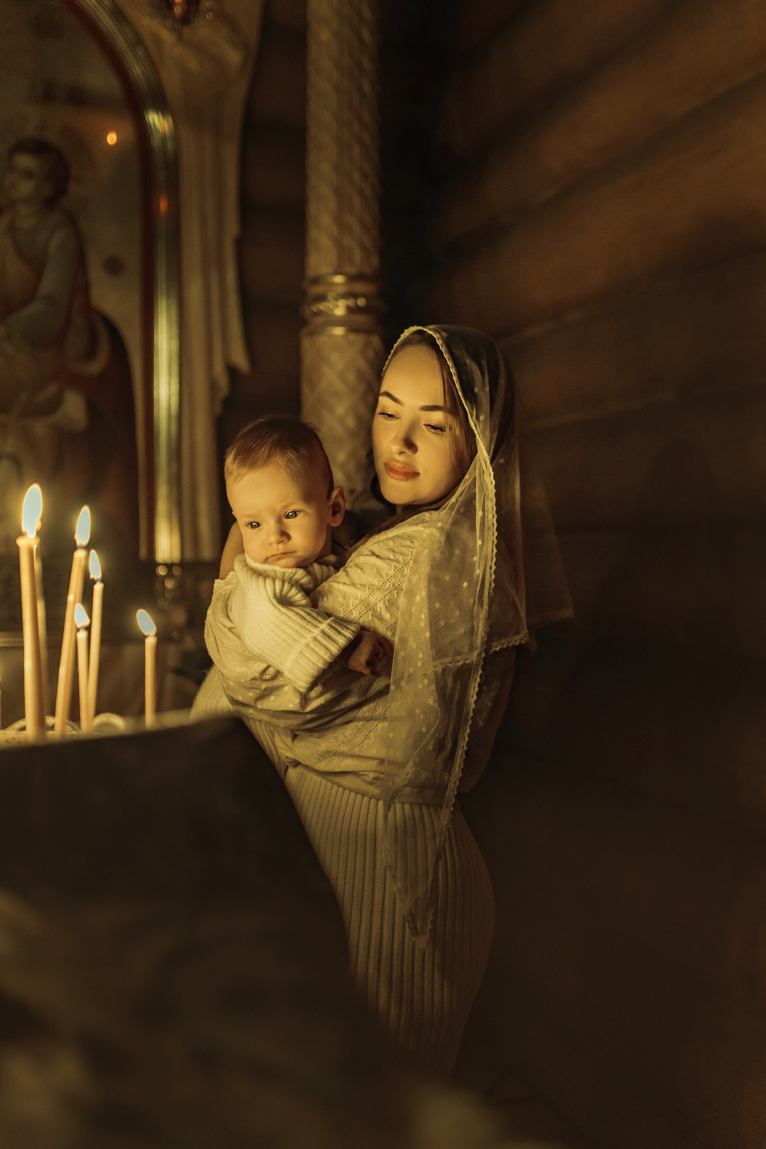 Крещение Демида, храм Святой Троицы, декабрь 2025