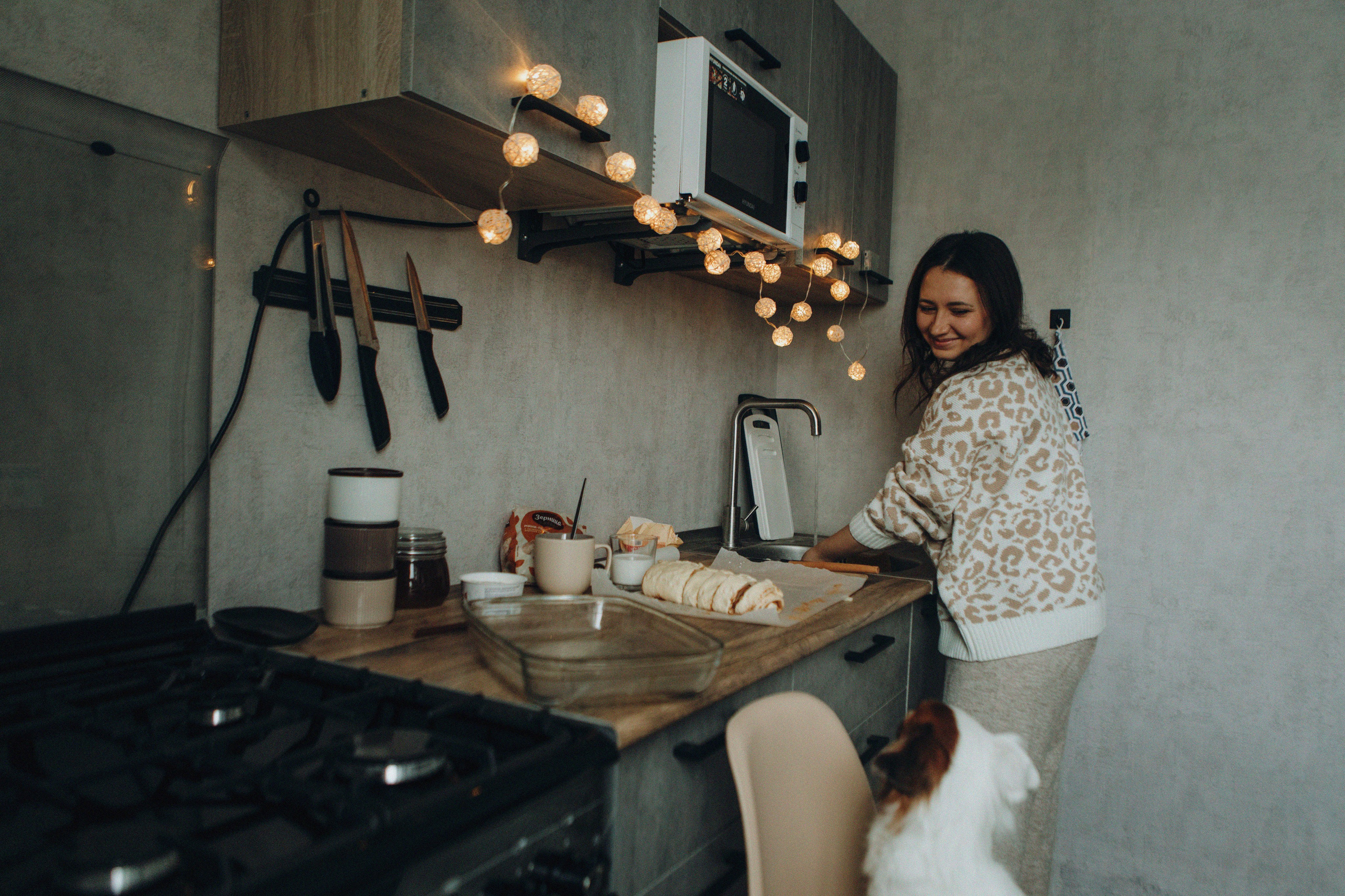 Break fast with a dog. Свадебный и семейный фотограф Арестенко Анастасия