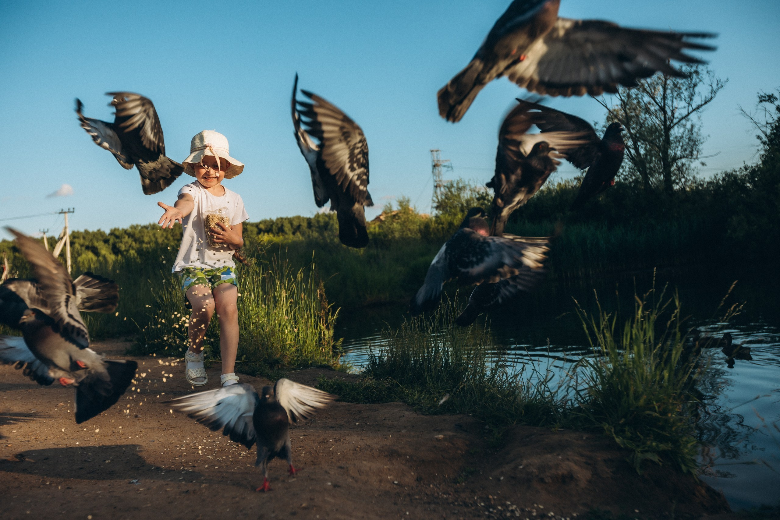 Рыба, платье и закат. Семейный фотограф в Москве Марина Аргунова