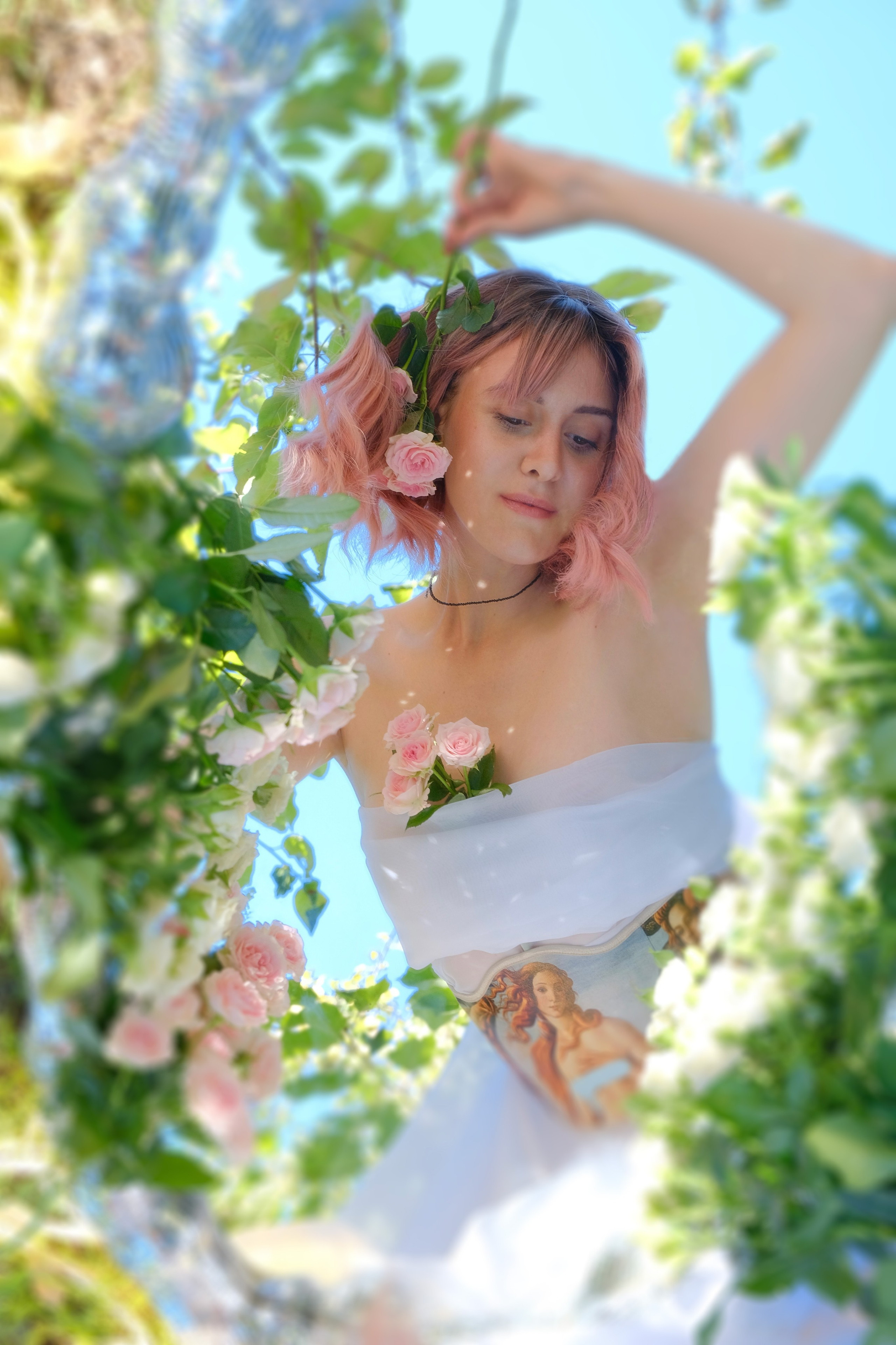 Очаровательная фотосессия в зеркале