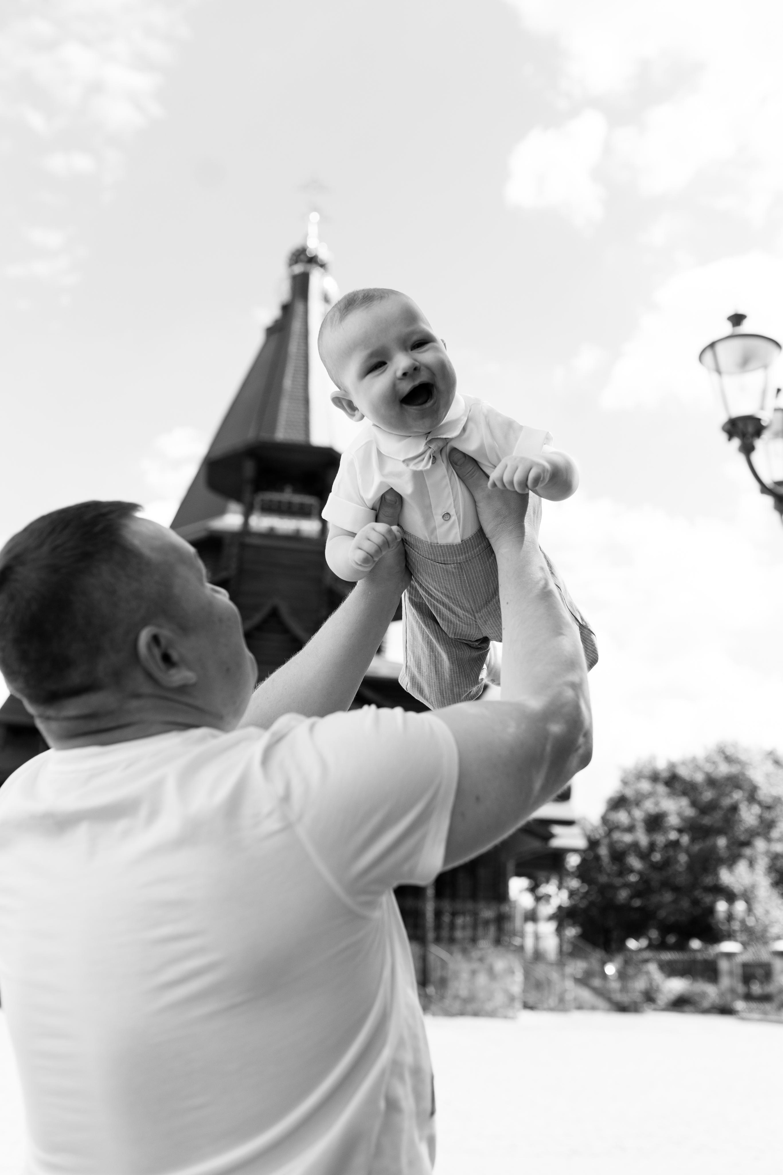 Таинство крещения Клима, храм Святой Троицы, август 2023