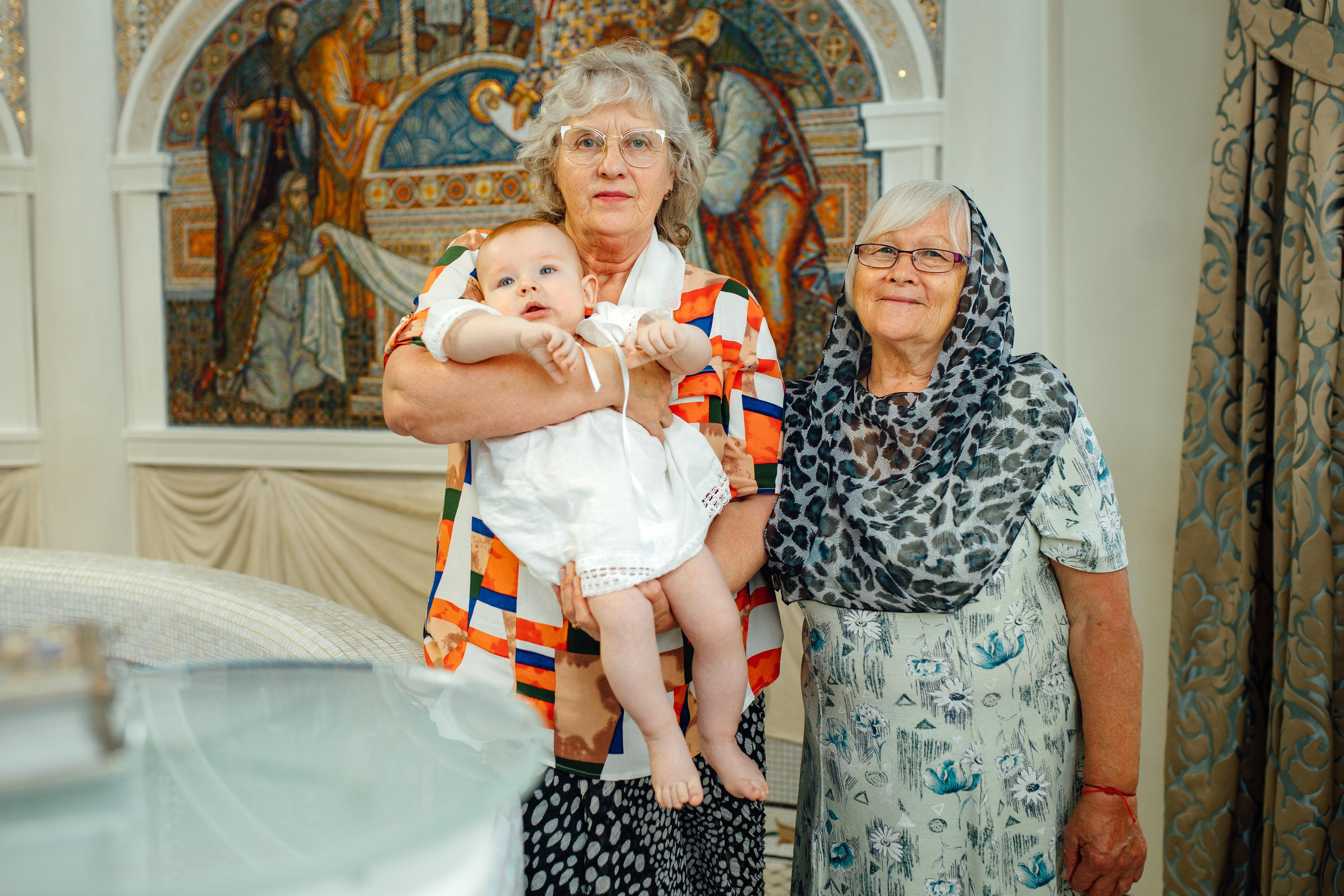 Таинство крещения Клима, храм Святой Троицы, август 2023