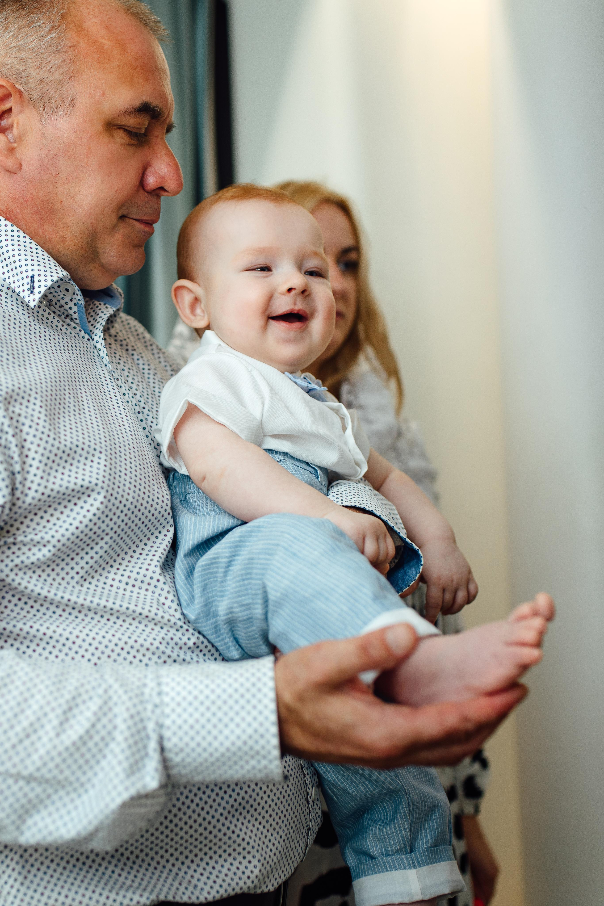 Таинство крещения Клима, храм Святой Троицы, август 2023