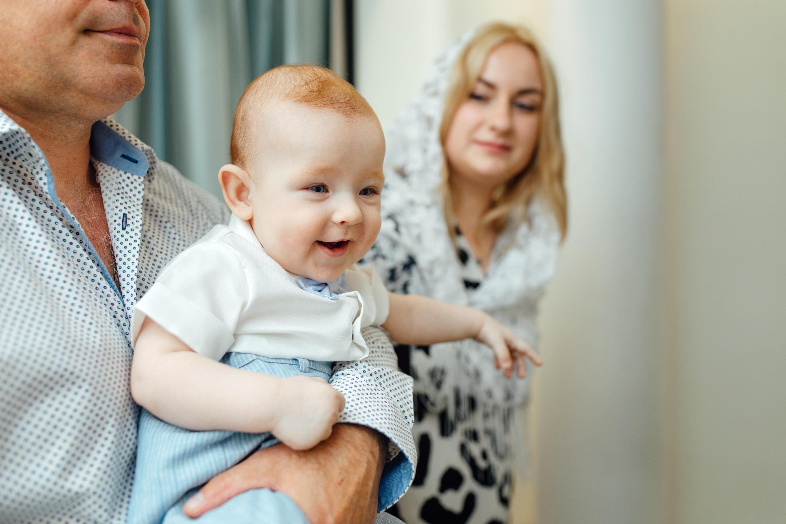 Таинство крещения Клима, храм Святой Троицы, август 2023