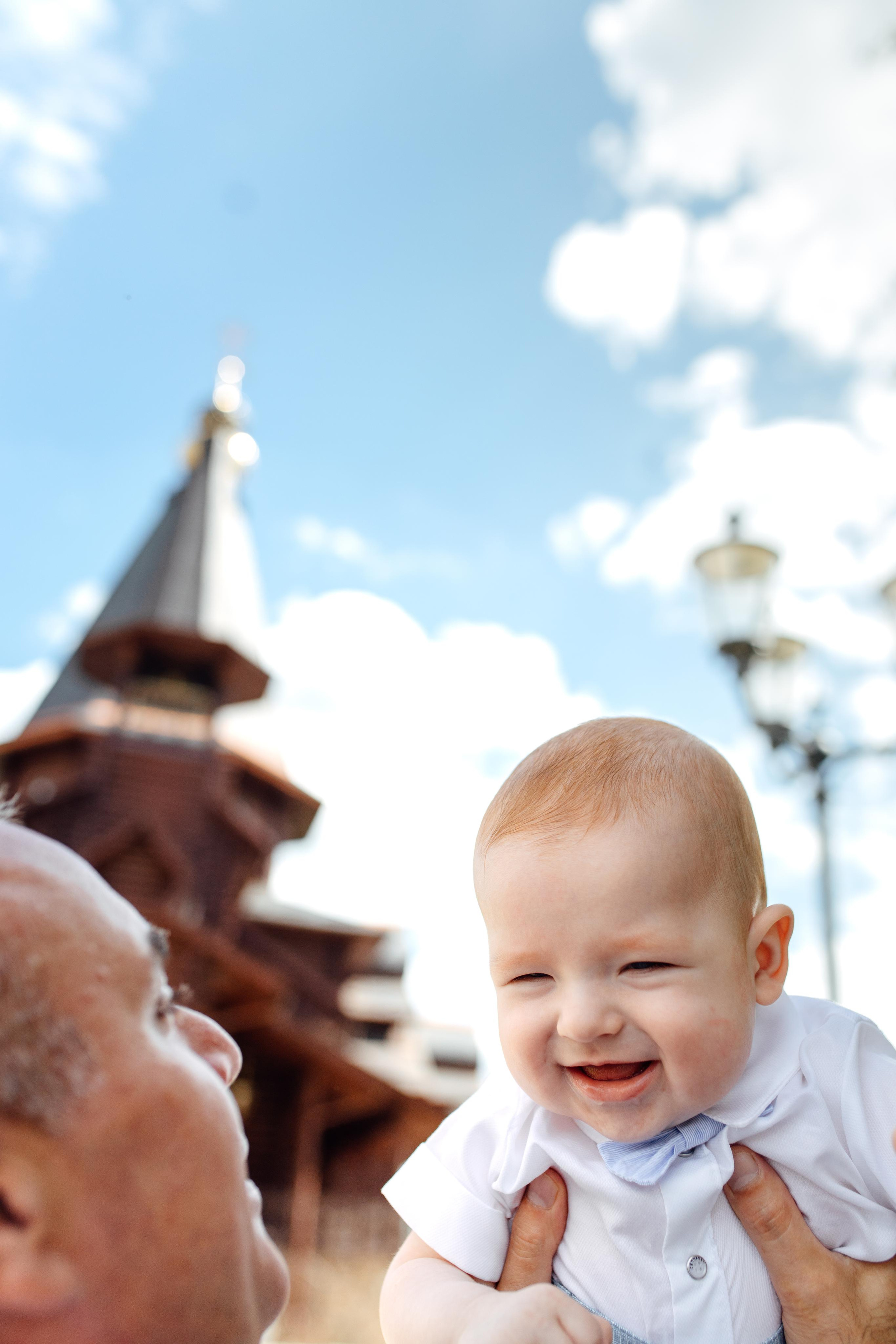 Таинство крещения Клима, храм Святой Троицы, август 2023