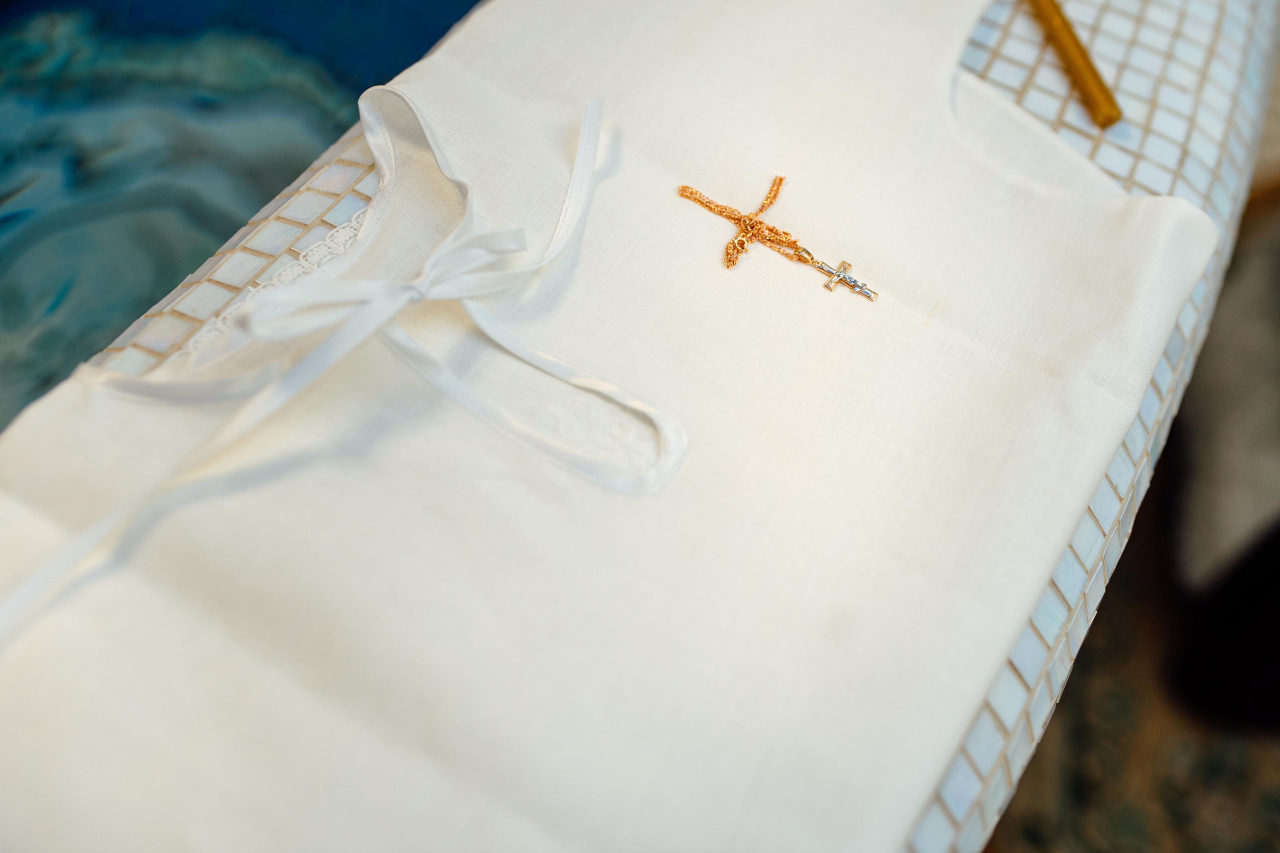 Таинство крещения Клима, храм Святой Троицы, август 2023