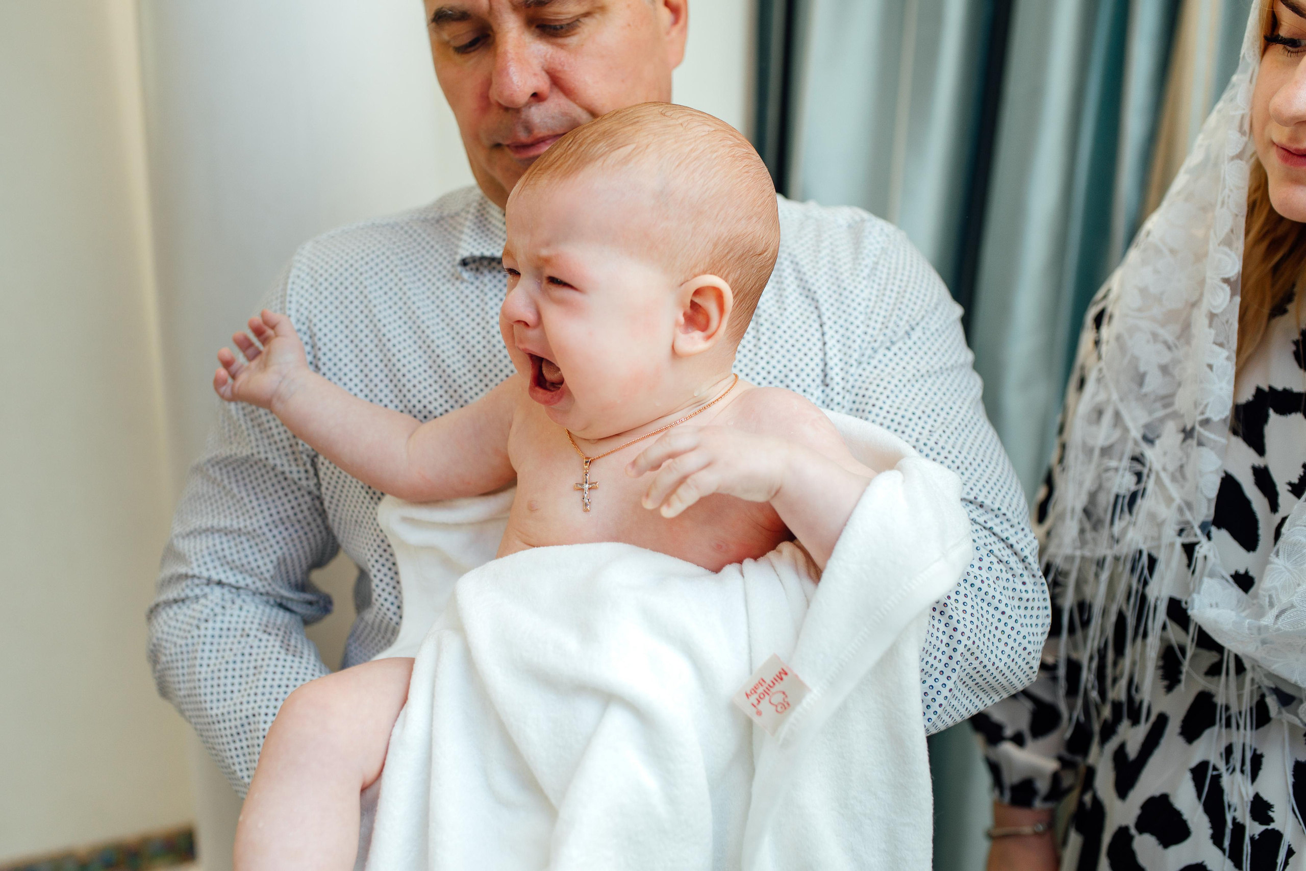 Таинство крещения Клима, храм Святой Троицы, август 2023