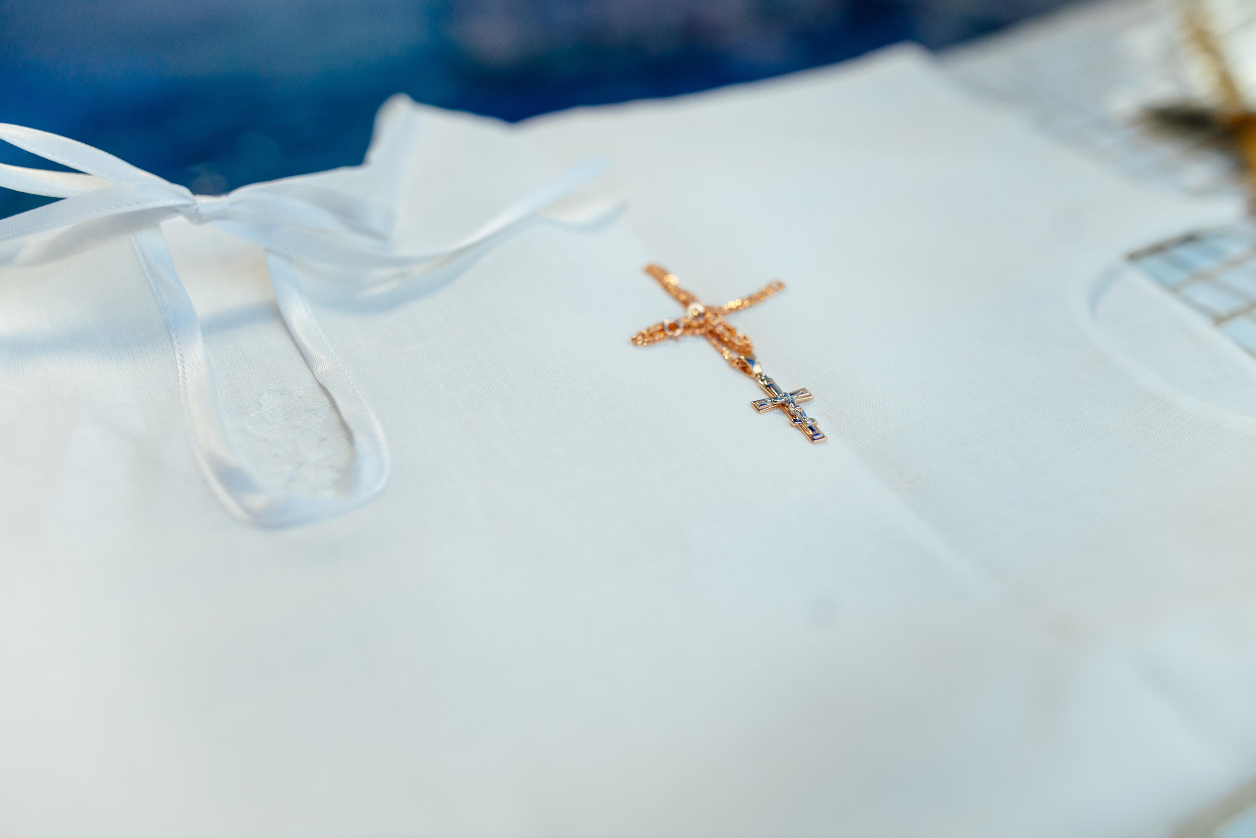 Таинство крещения Клима, храм Святой Троицы, август 2023