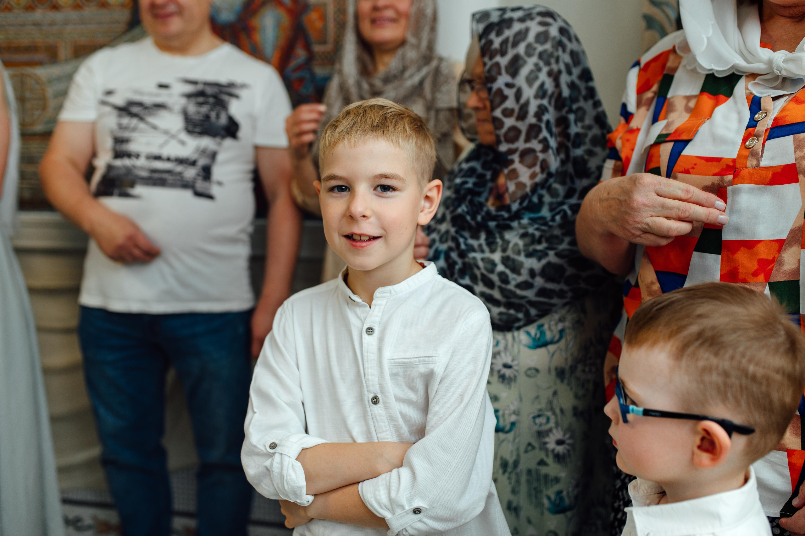 Таинство крещения Клима, храм Святой Троицы, август 2023