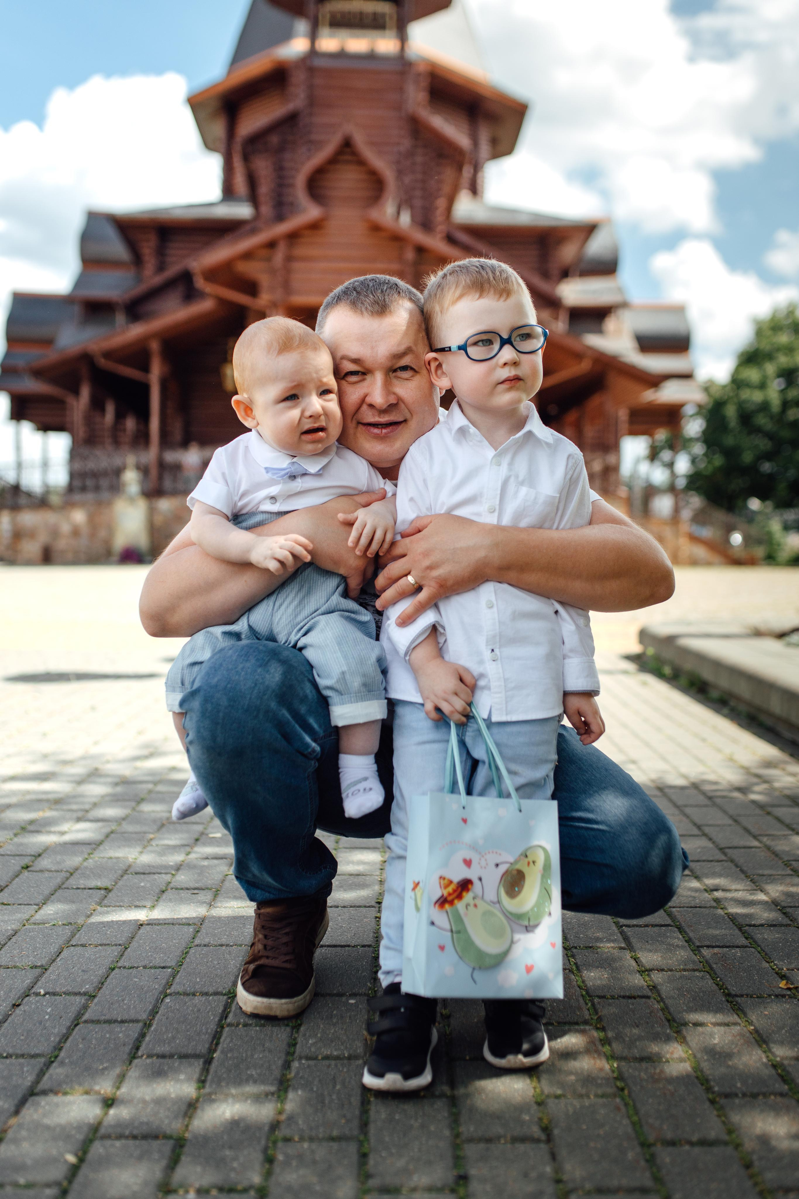 Таинство крещения Клима, храм Святой Троицы, август 2023