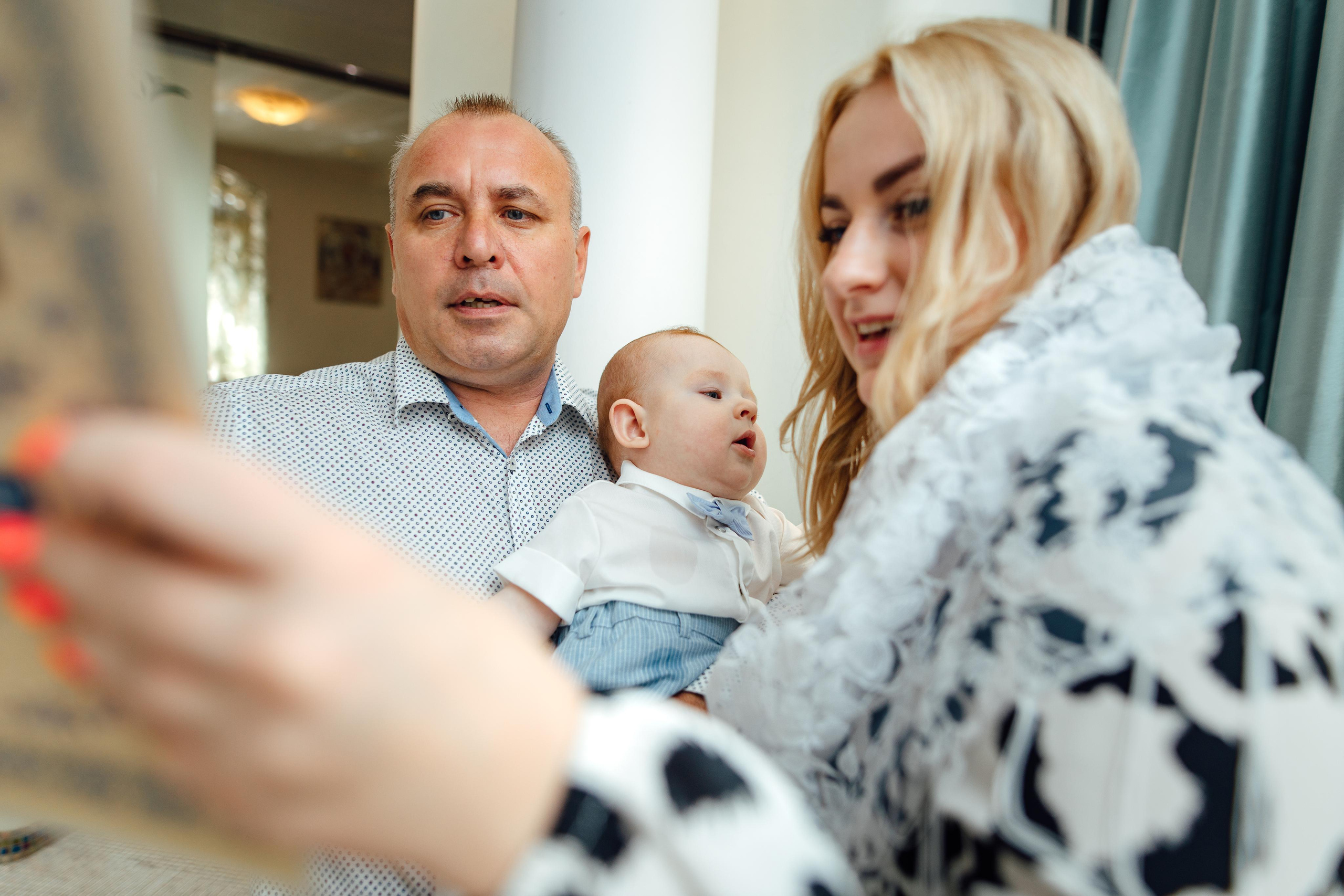 Таинство крещения Клима, храм Святой Троицы, август 2023