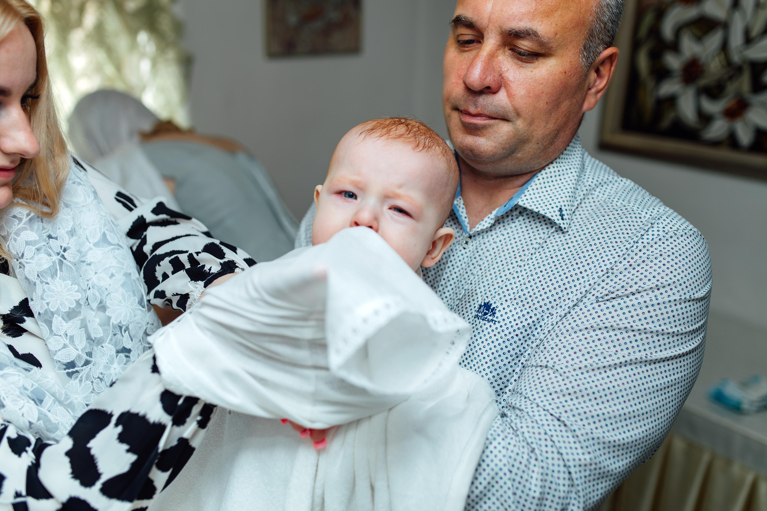 Таинство крещения Клима, храм Святой Троицы, август 2023