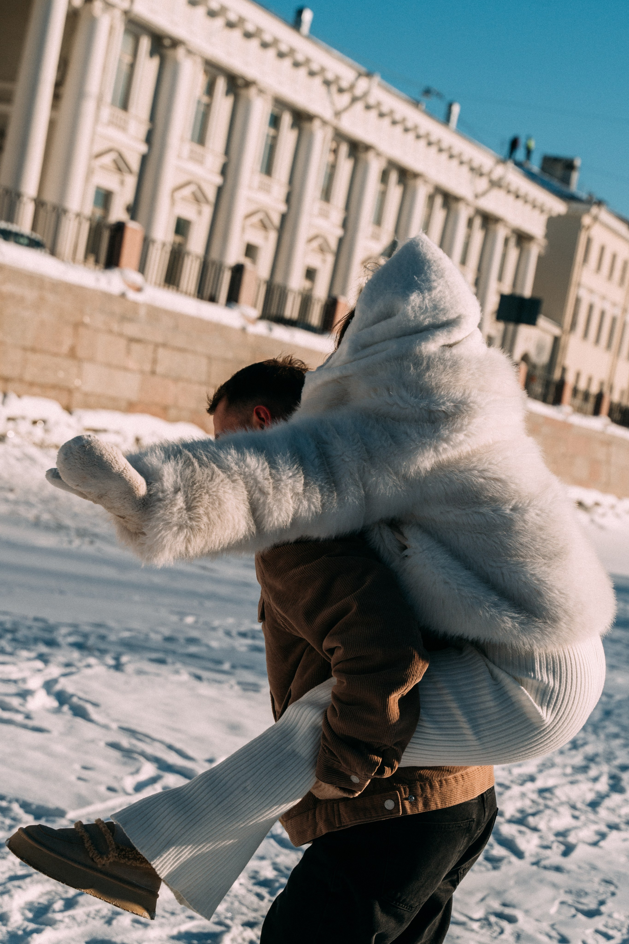 Лавстори на льду по рекам и каналам Санкт-Петербурга