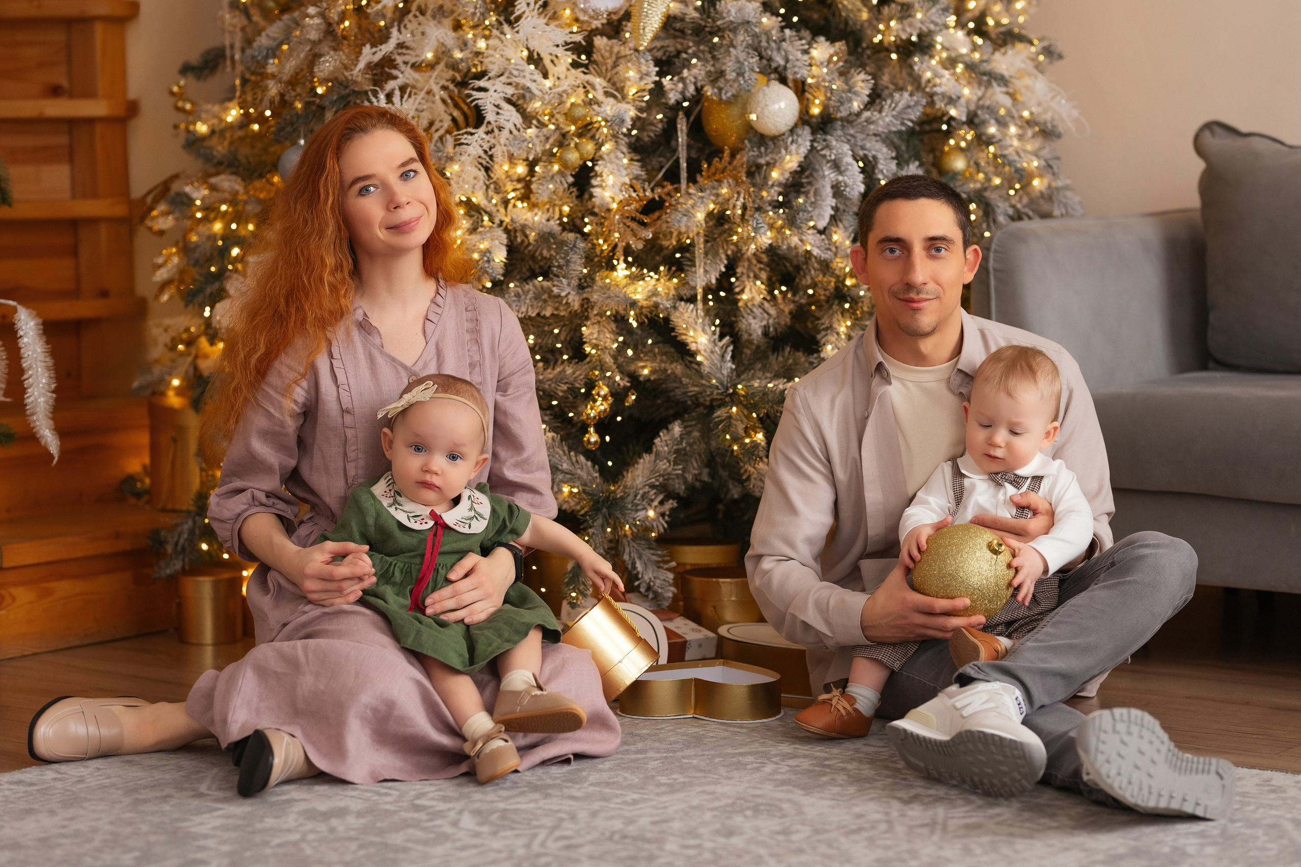 Семейная новогодняя фотосессия. Трубинова Екатерина | Семейный фотограф | Москва