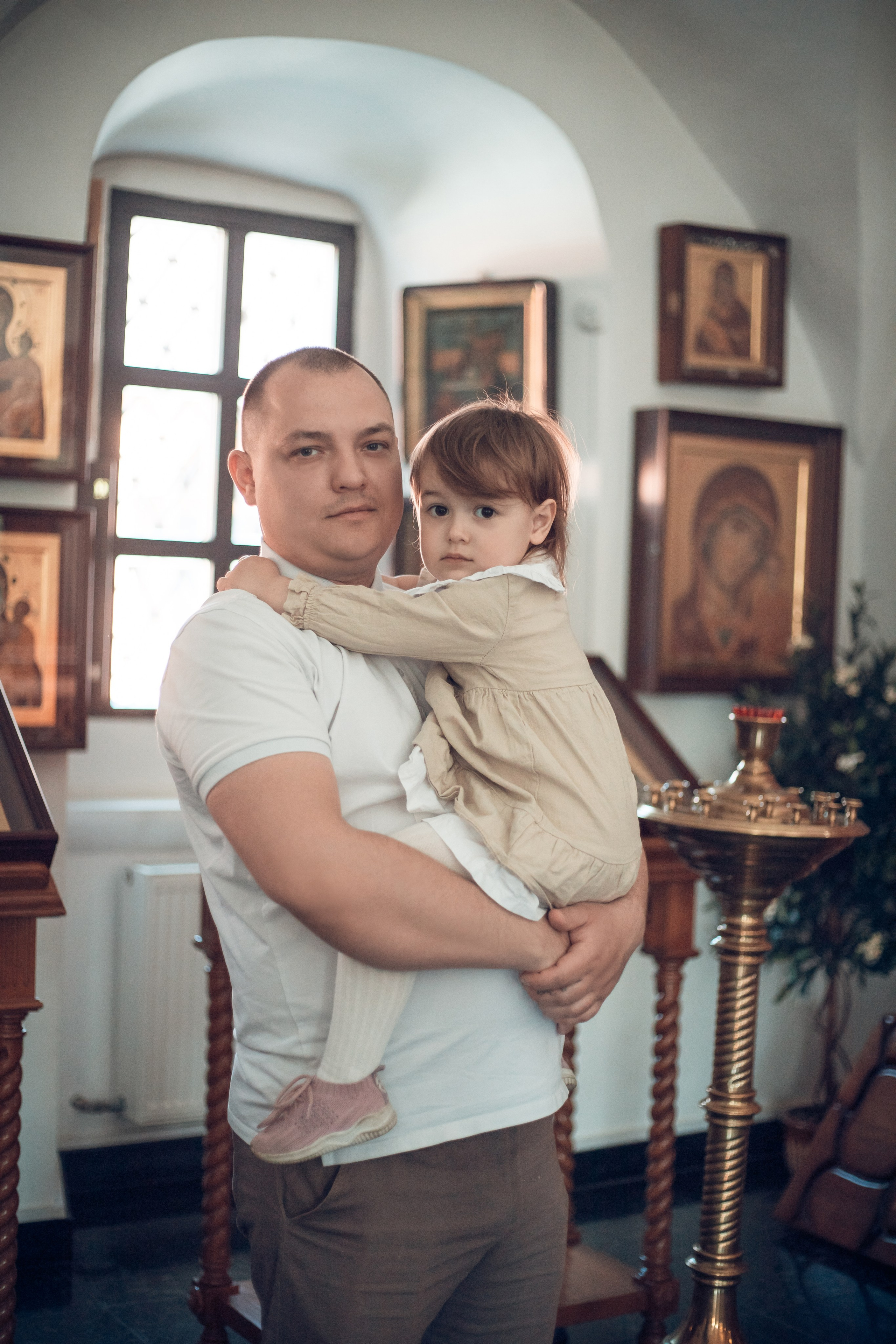 Таинство Крещения Киры. Благовещенская церковь. Семейный фотограф в Рязани и Рязанской области