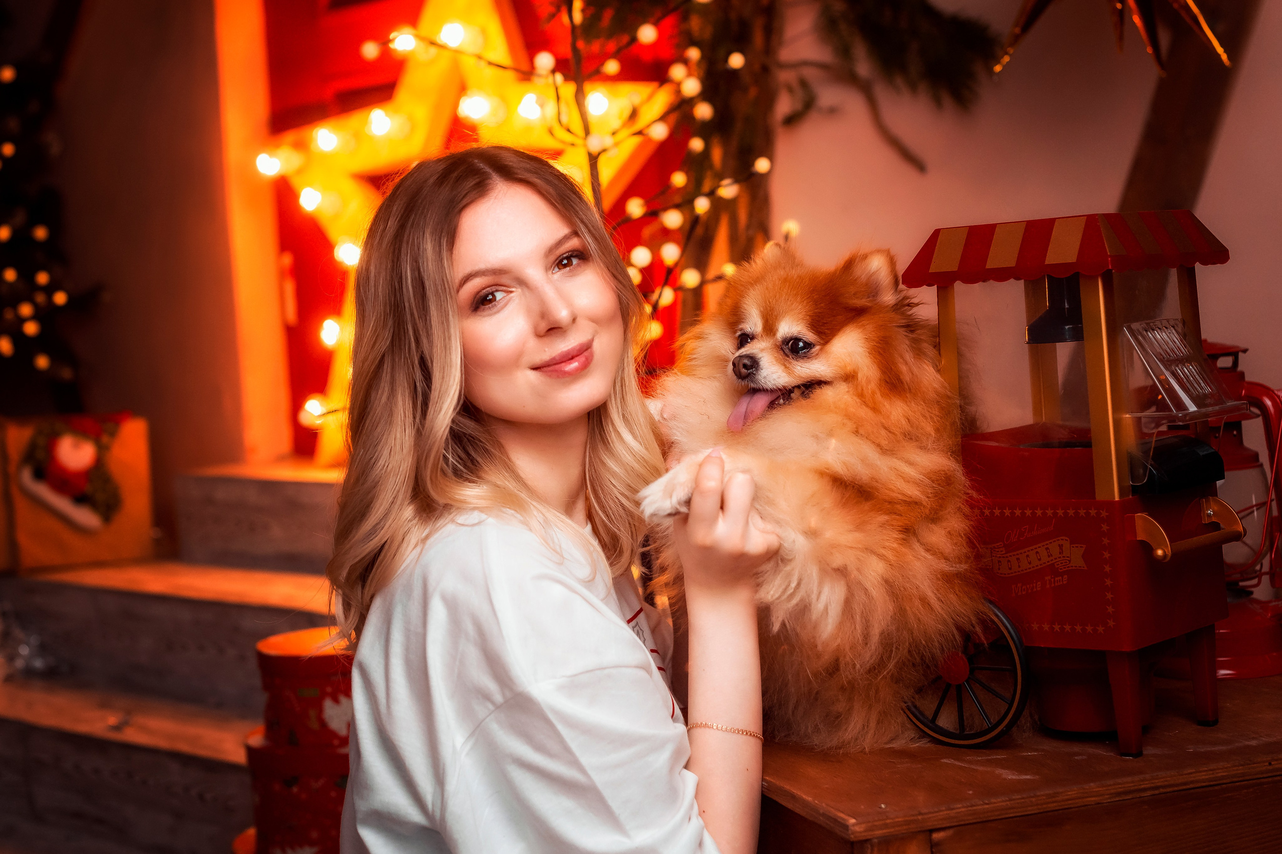 Светлана и пёсик. Женский фотограф Крещение Венчание Москва Брянск