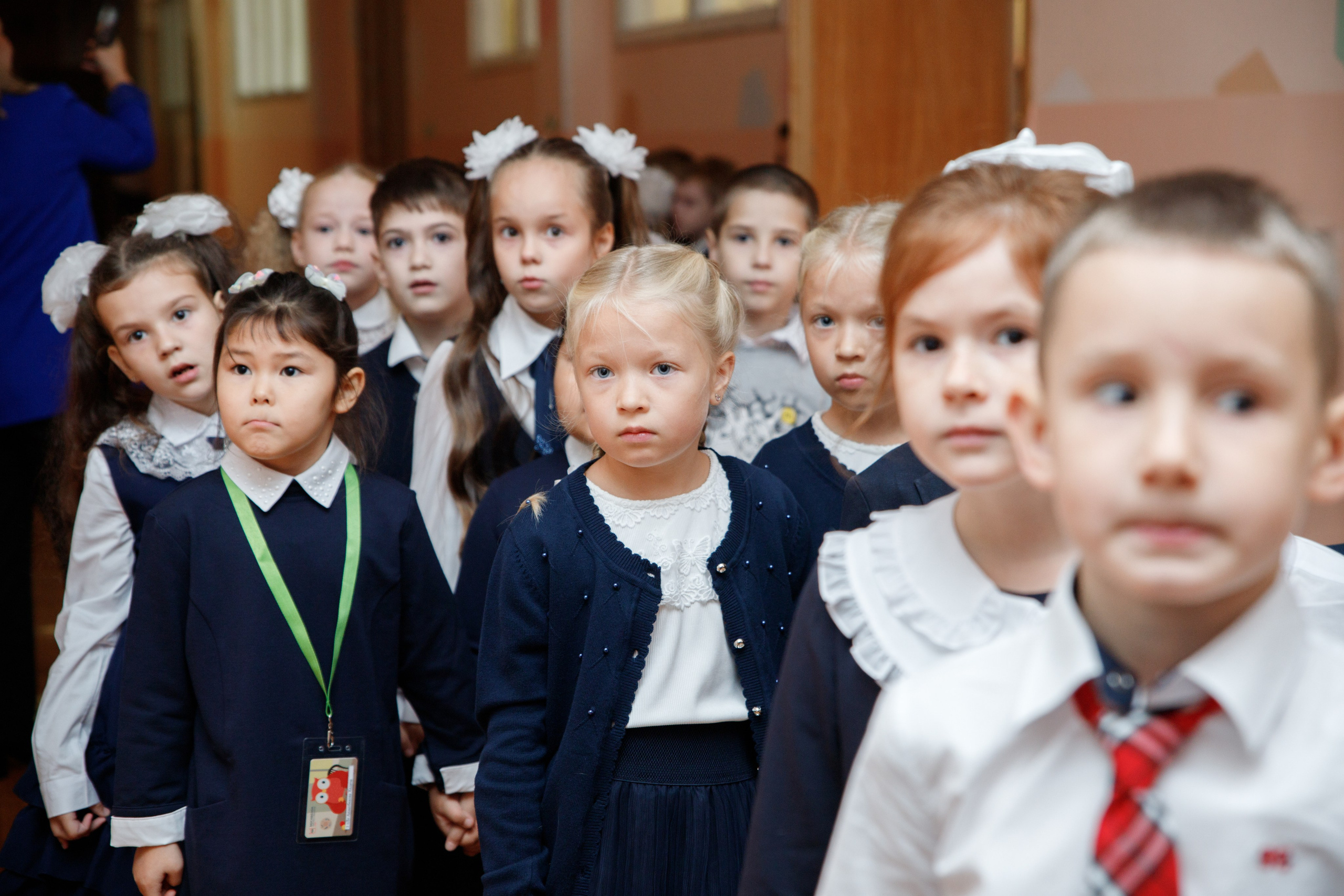 Репортажная съемка первого сентября для первоклассников. Семейный и школьный фотограф в Москве Анна Ткач