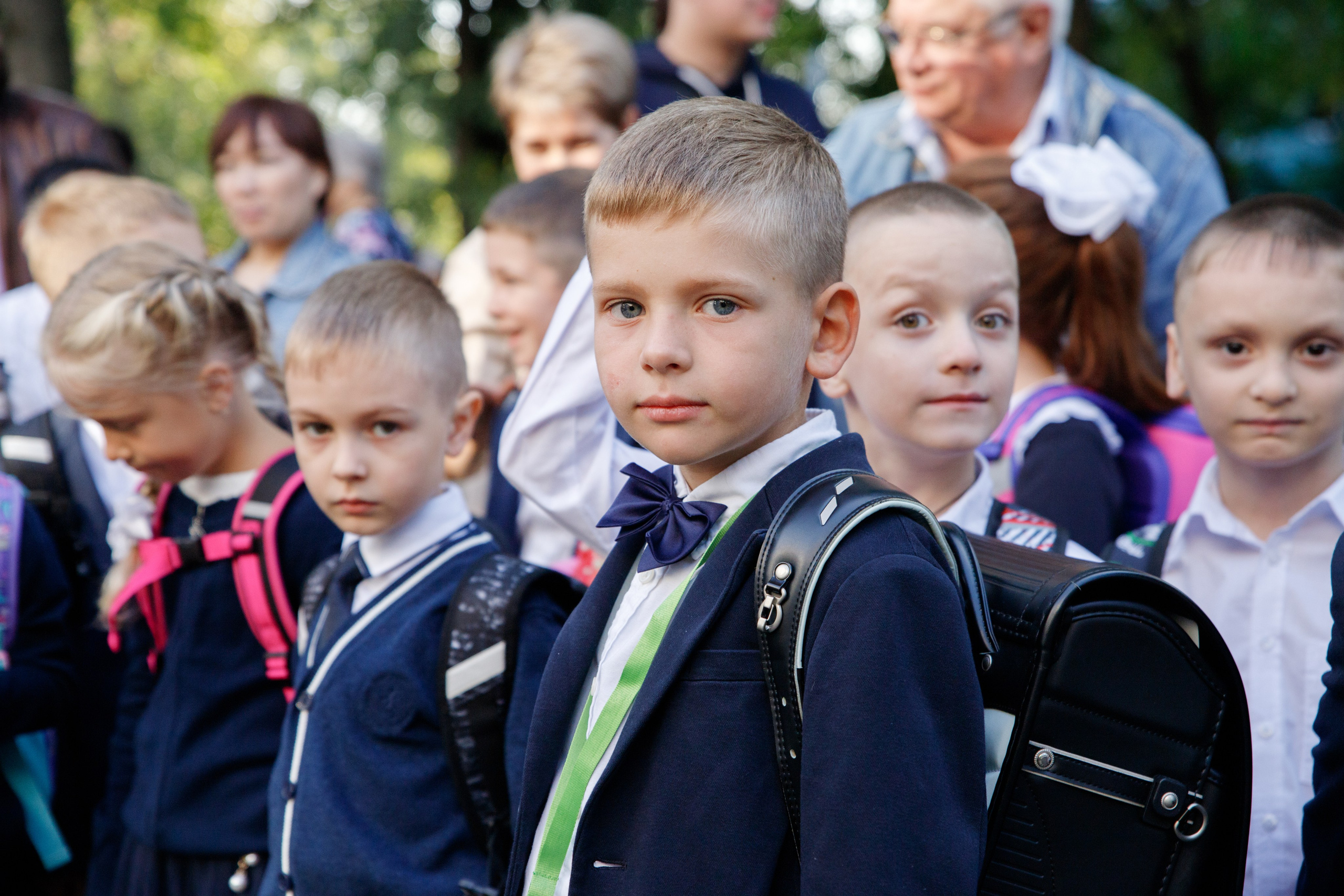 Репортажная съемка первого сентября для первоклассников. Семейный и школьный фотограф в Москве Анна Ткач