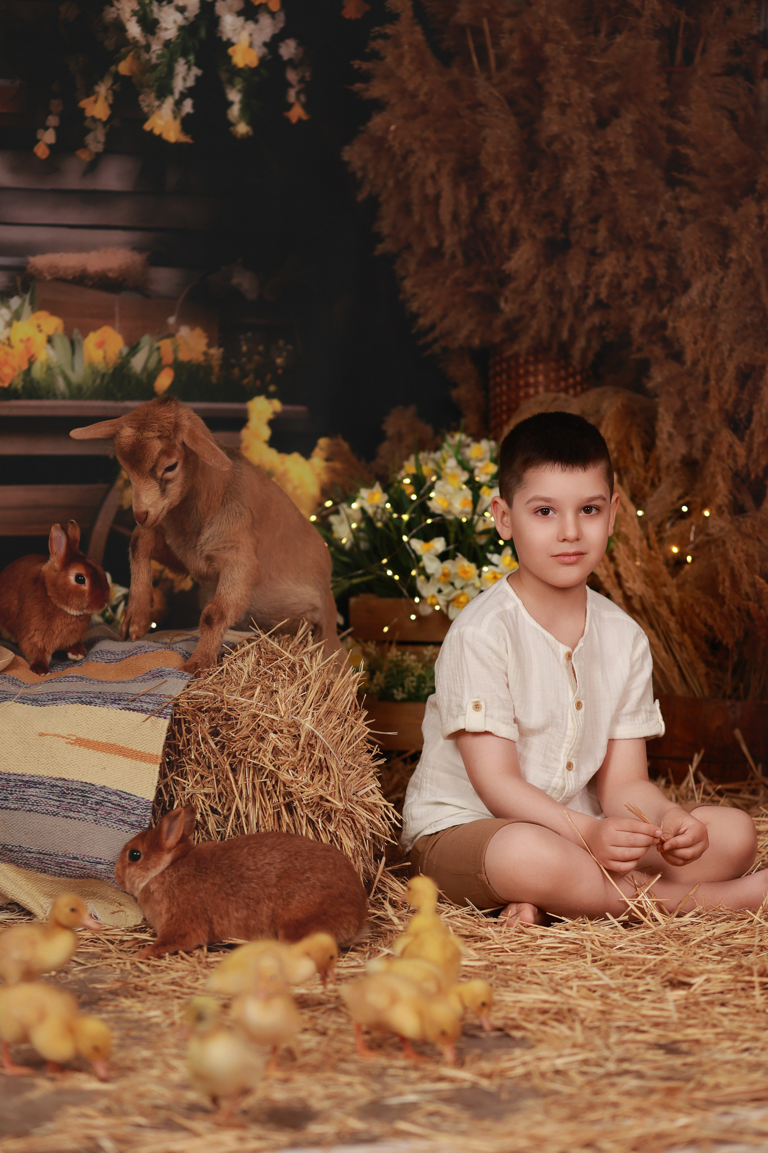 «Светлая Пасха» с утятами. Детский семейный фотограф Краснодар
