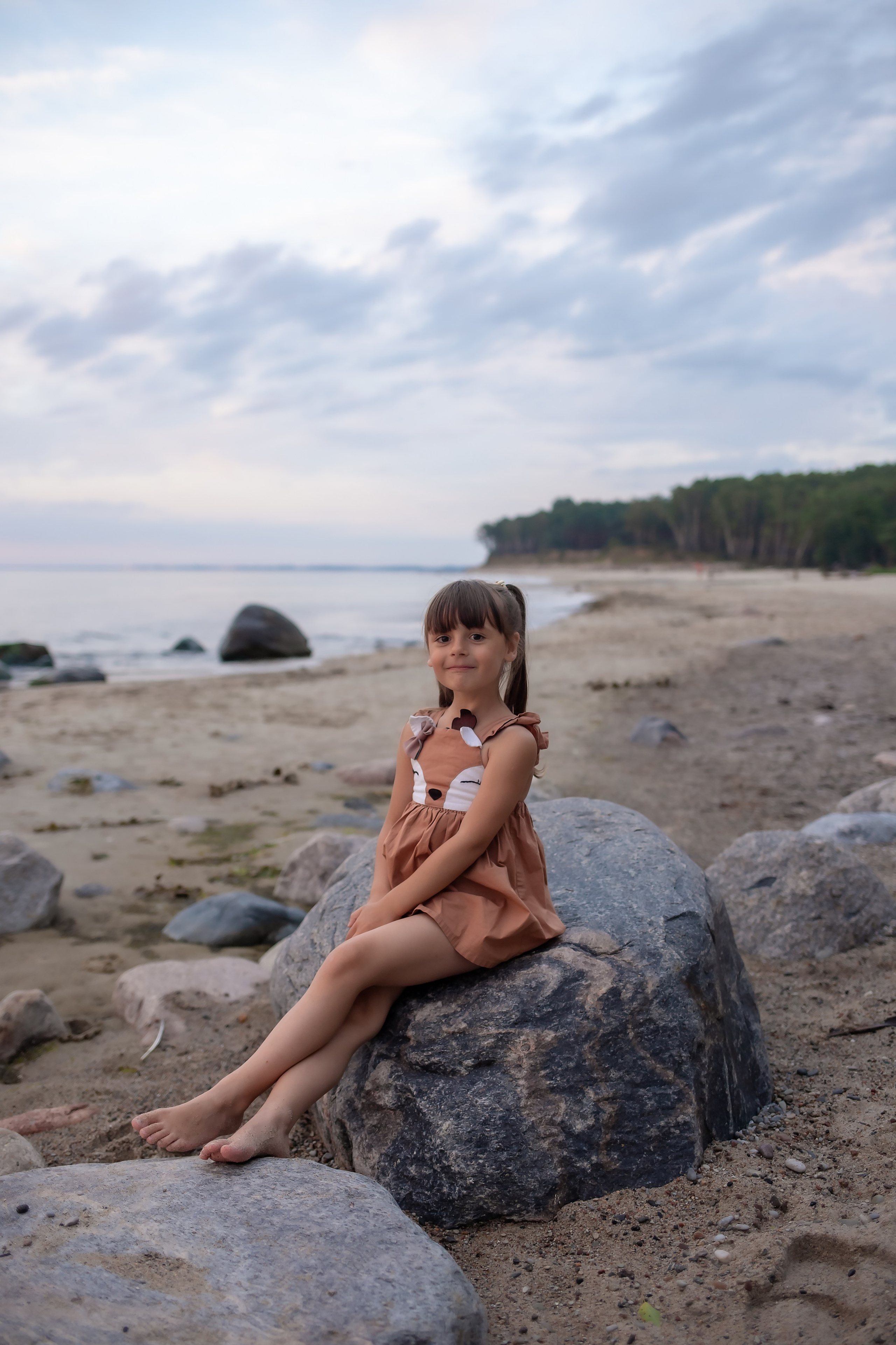 Есеня, Леня и Аня. Закат в Куликово. Фотограф в Калининграде Решетникова Алина