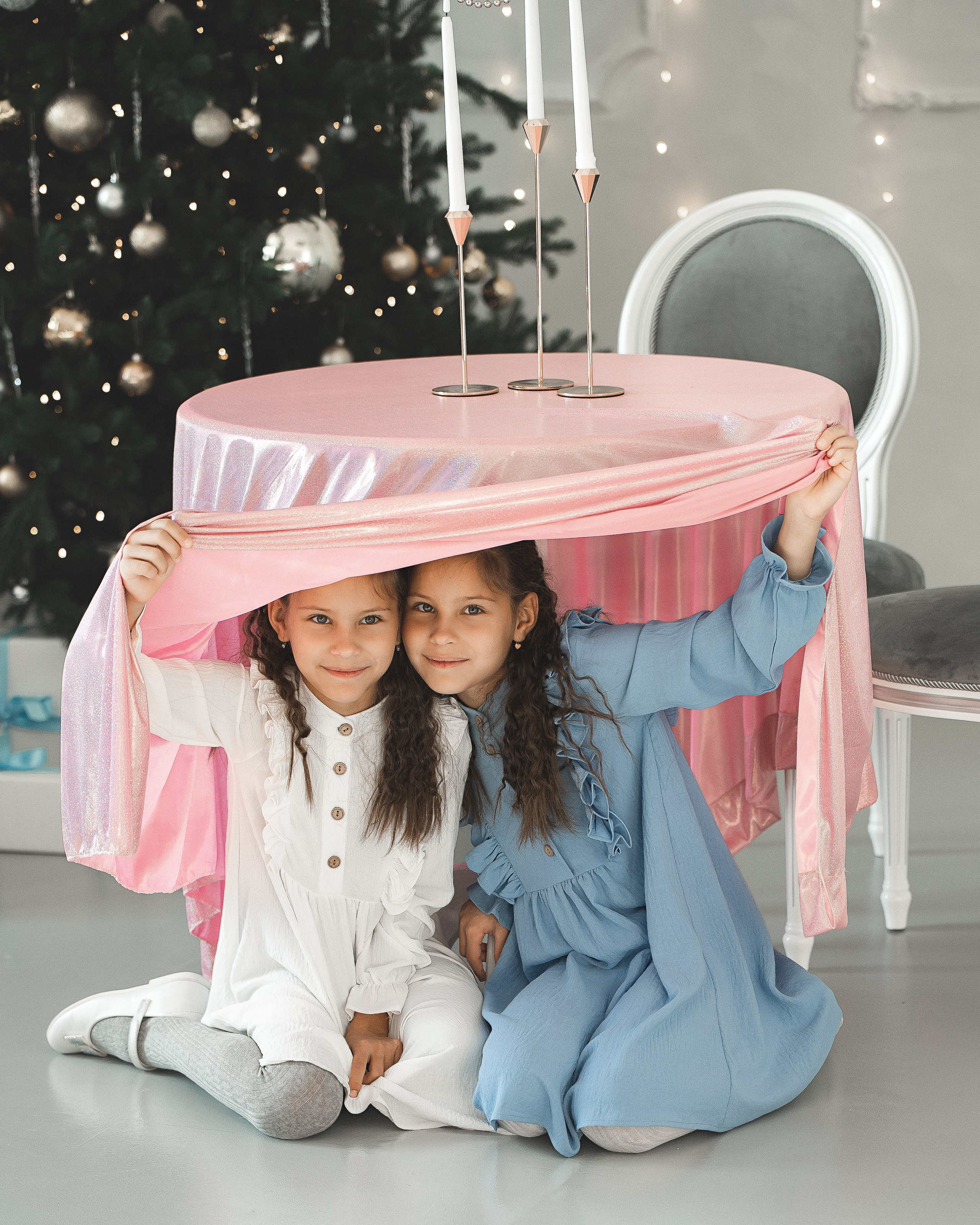 Новогоднее Близняшки. Фотограф г. Хабаровск