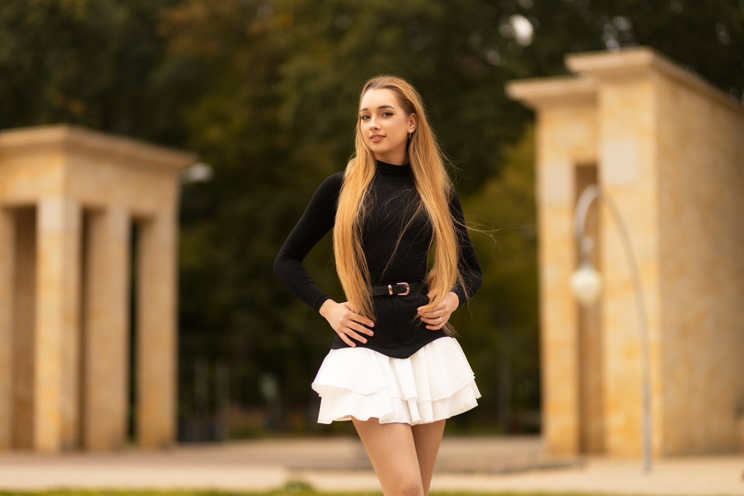 Осенний фотосет с Полиной в парке в формате «Я красивая». Дмитрий Шульгин, портретный фотограф в Воронеже