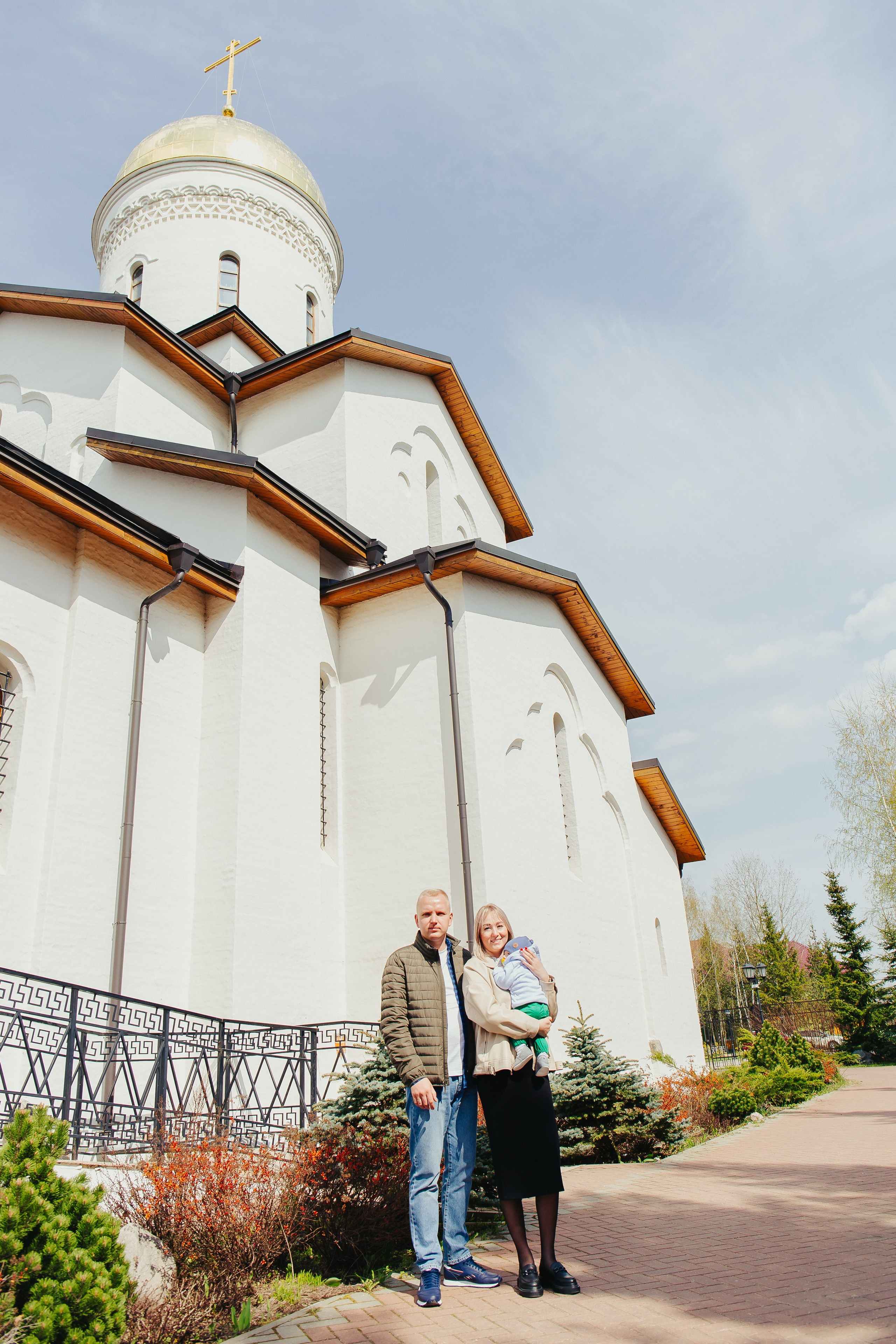 Крещение Михаила. Церковь Явления Пресвятой Богородицы. Фотограф новорожденных и детский в Сергиевом Посаде Кругликова Юлия