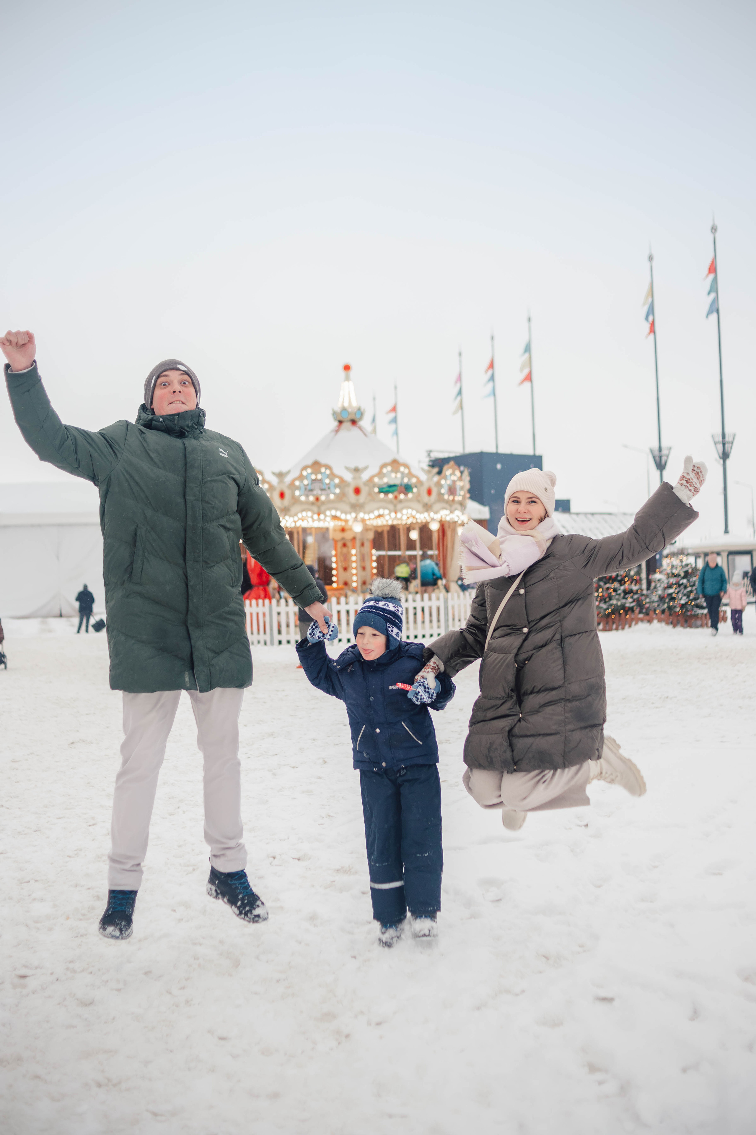 Таня, Валера, Макс зима. Семейный и детский фотограф в Нижнем Новгороде Наумова Лидия