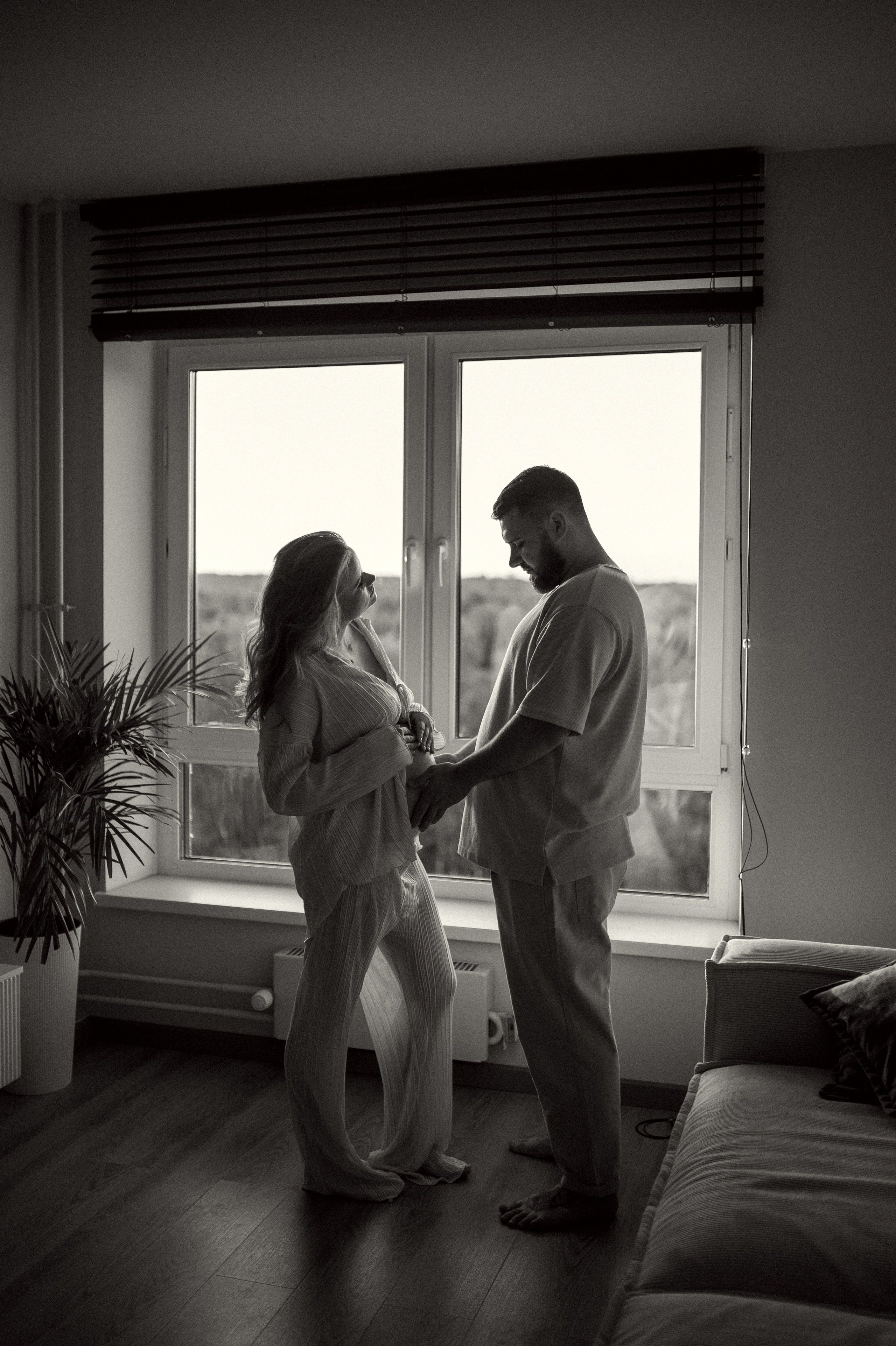 Домашняя фотосессия беременности. Семейная фотосессия Бутово Москва фотограф Алина Морщагина