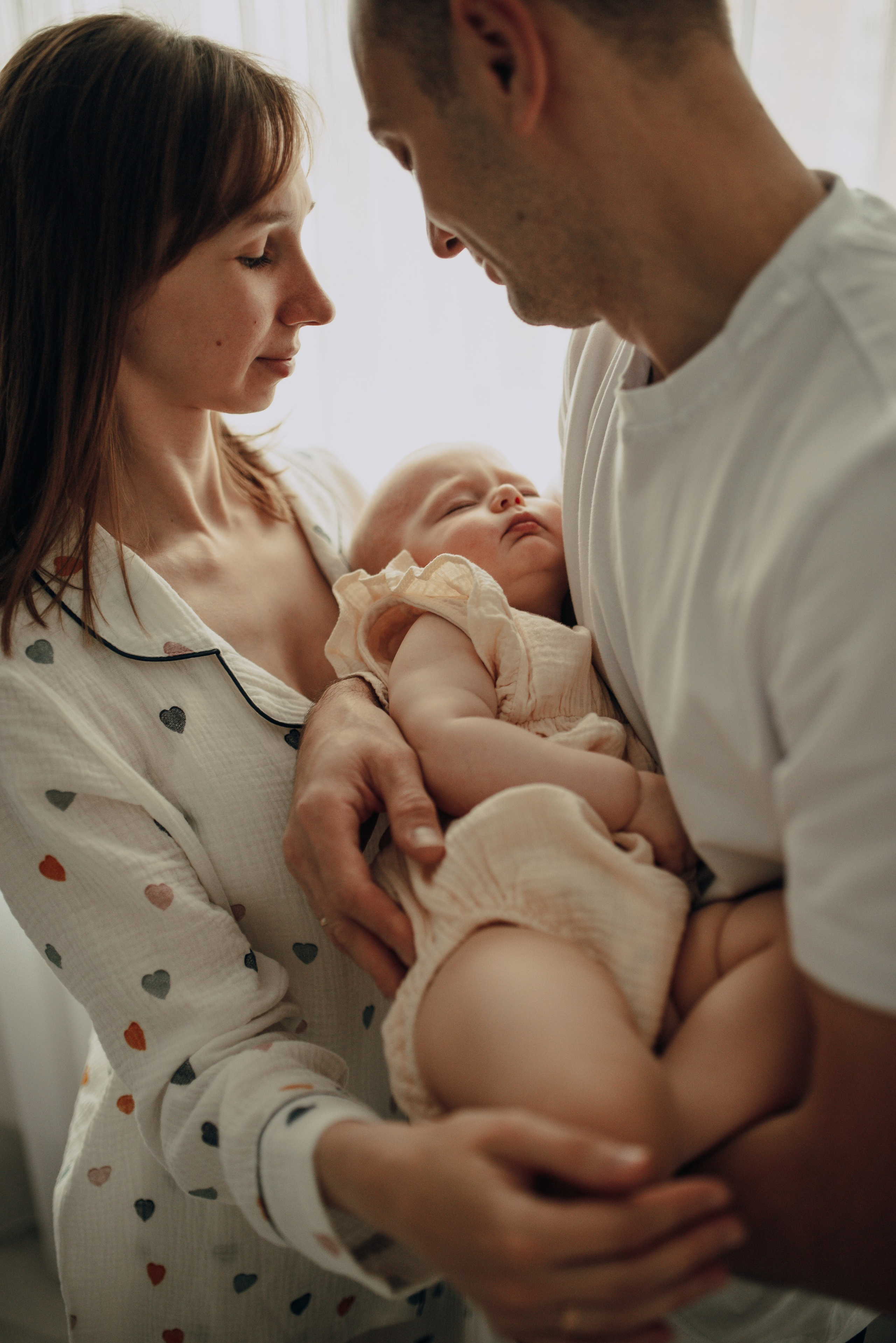 Домашняя семейная история: Василисе 10 месяцев. Семейная фотосессия Бутово Москва фотограф Алина Морщагина